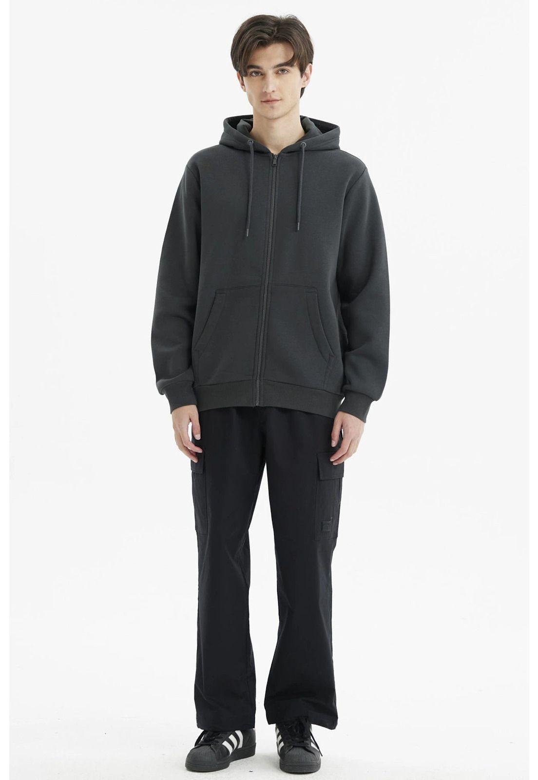 Polerón Hombre Full Zipper Basico Marengo-3