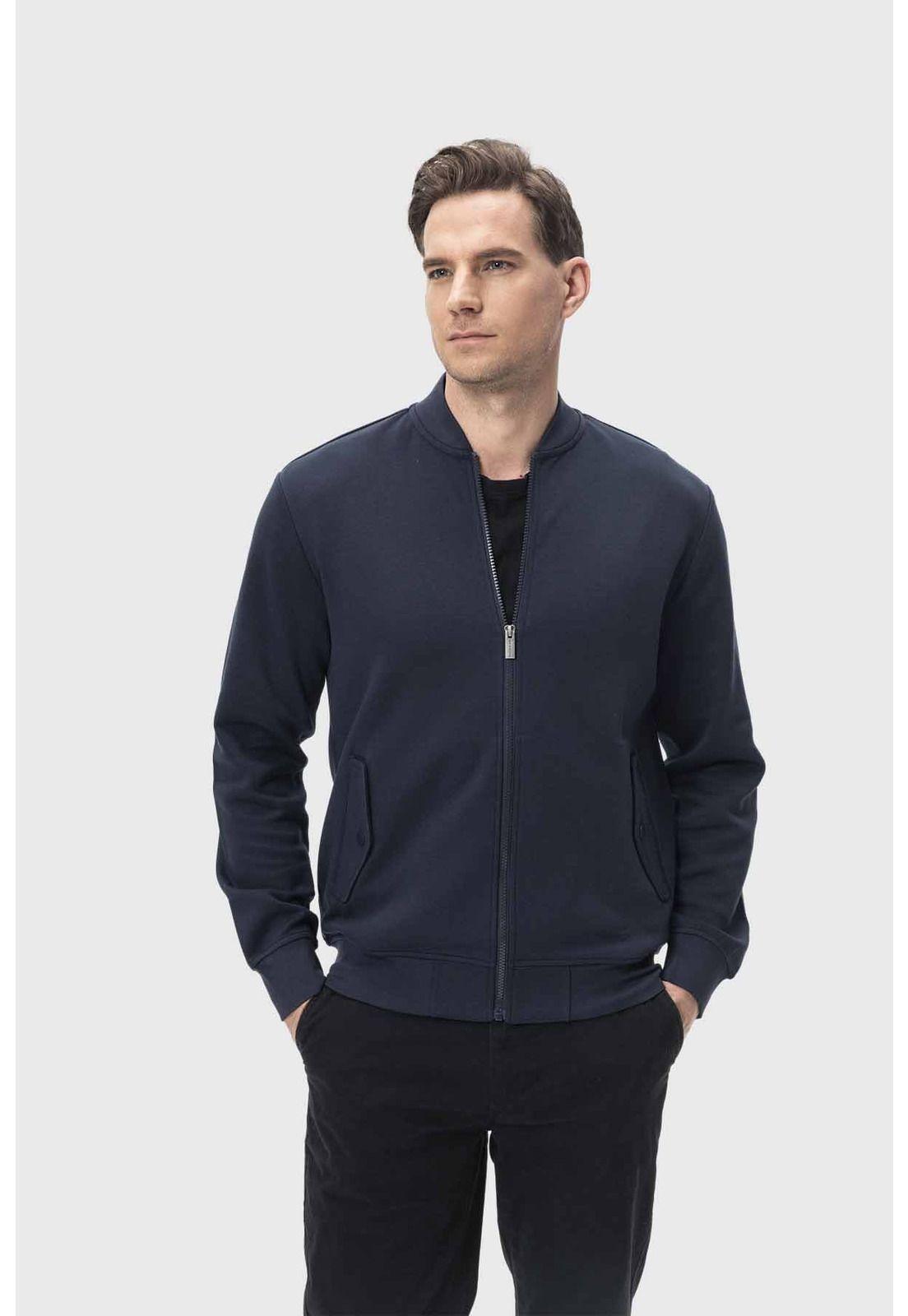 Polerón Hombre Bomber Azul - ll-1