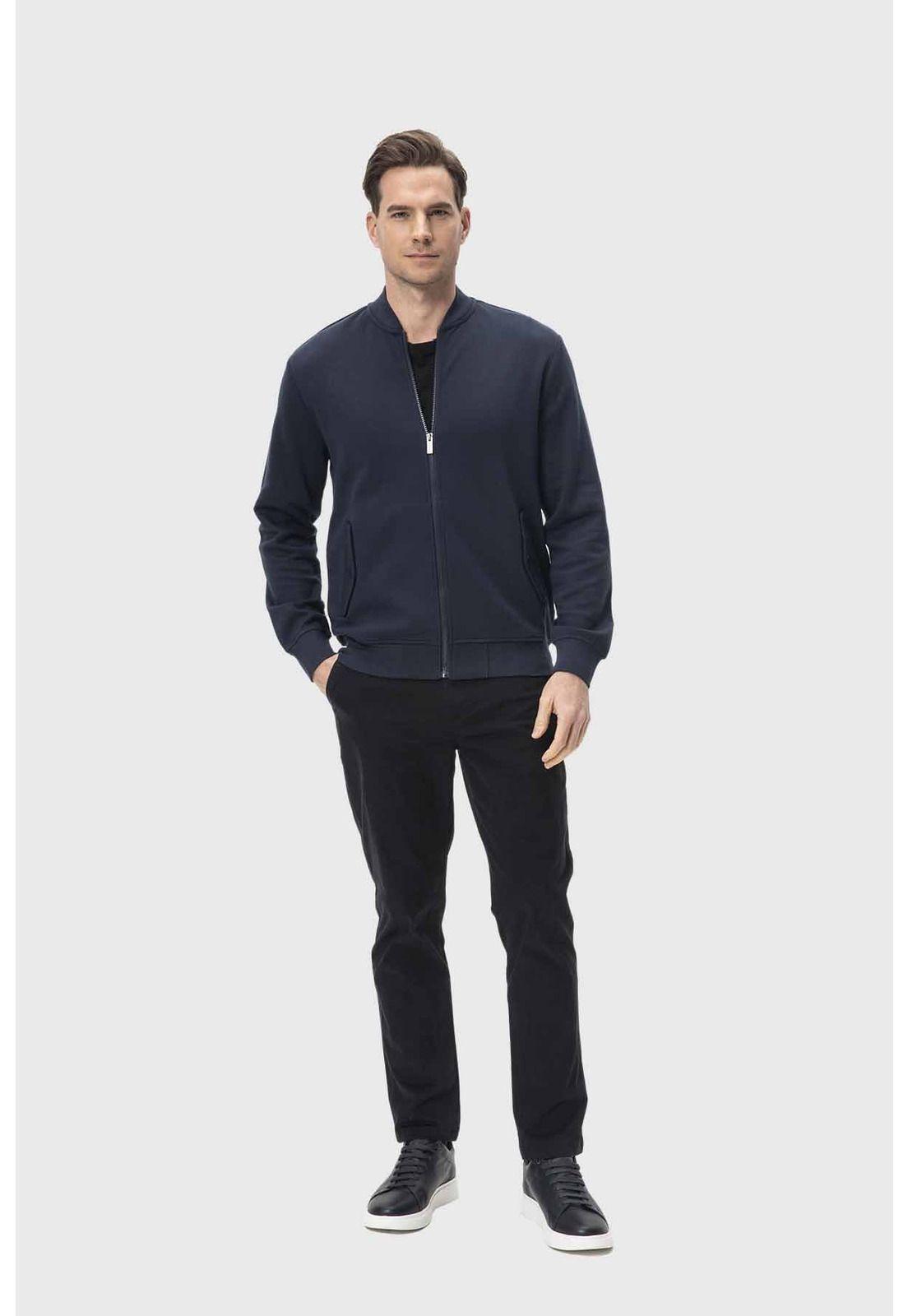 Polerón Hombre Bomber Azul - ll-3