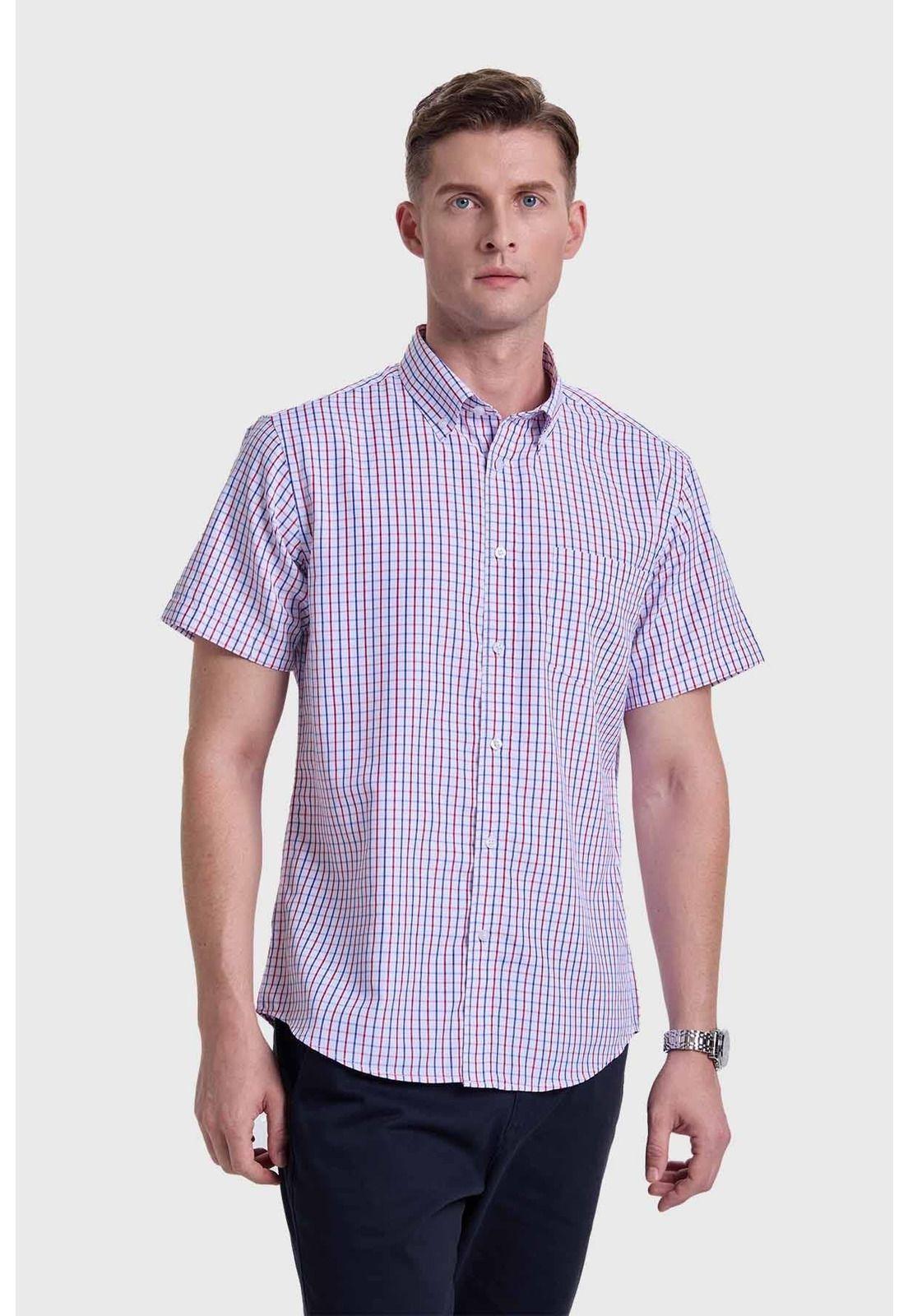 Camisa Hombre Casual Rojo-0