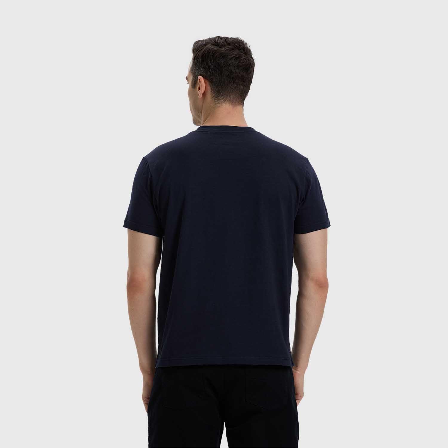 Polera Hombre Con Bolsillo Azul Marino-2