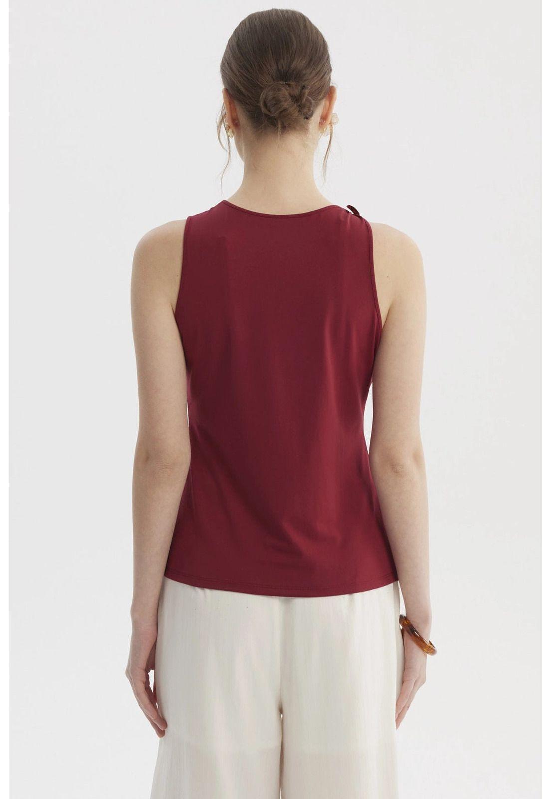 Peto Mujer Aplicación Metálica Burdeo-2