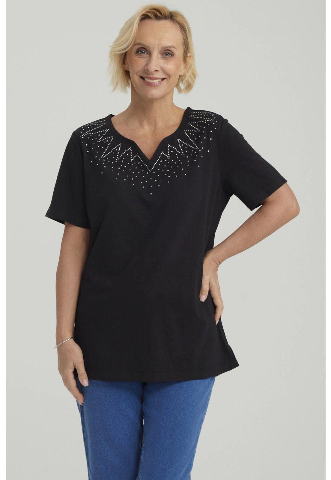 Polera Mujer Rapport Negro-0