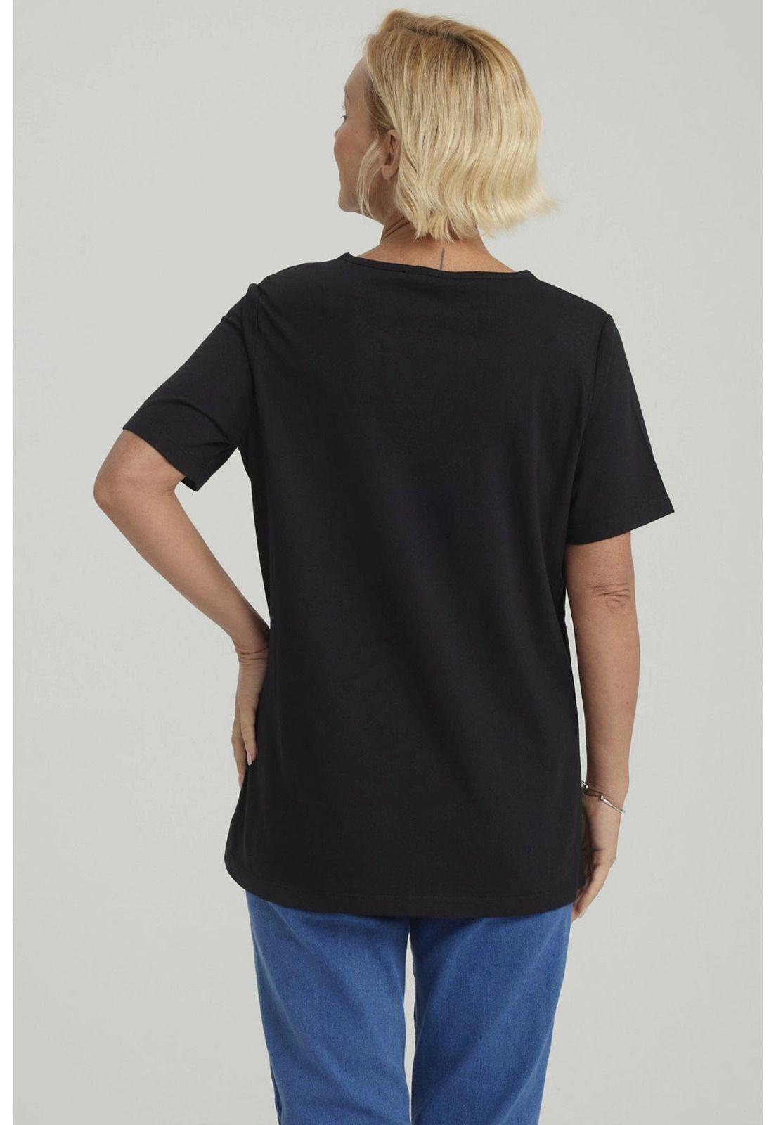 Polera Mujer Rapport Negro-2