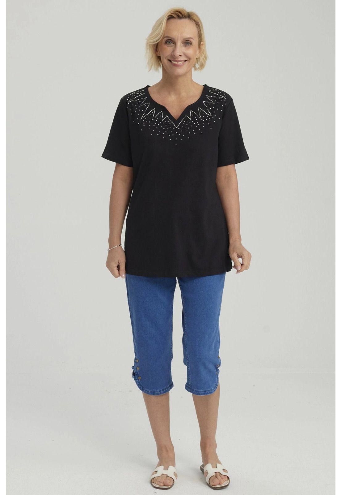 Polera Mujer Rapport Negro-3