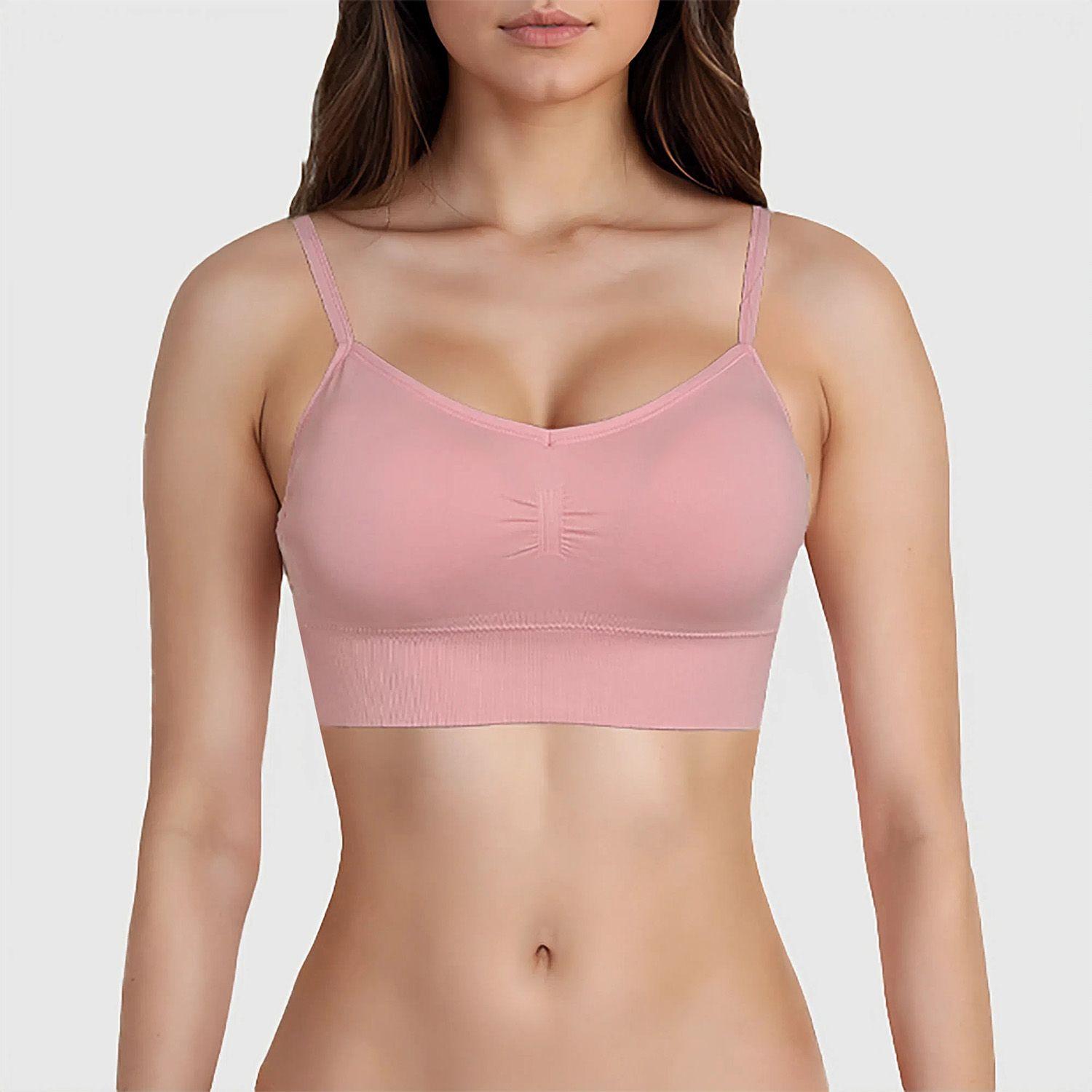 Sostén Mujer Bipack Peto Liso Palo Rosa-3