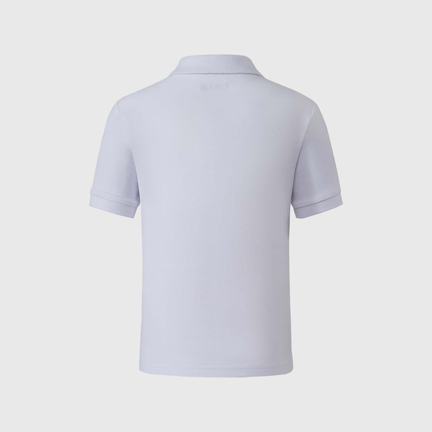 Polera Escolar Infantil Unisex Pique Blanco I Fashion's Park-1