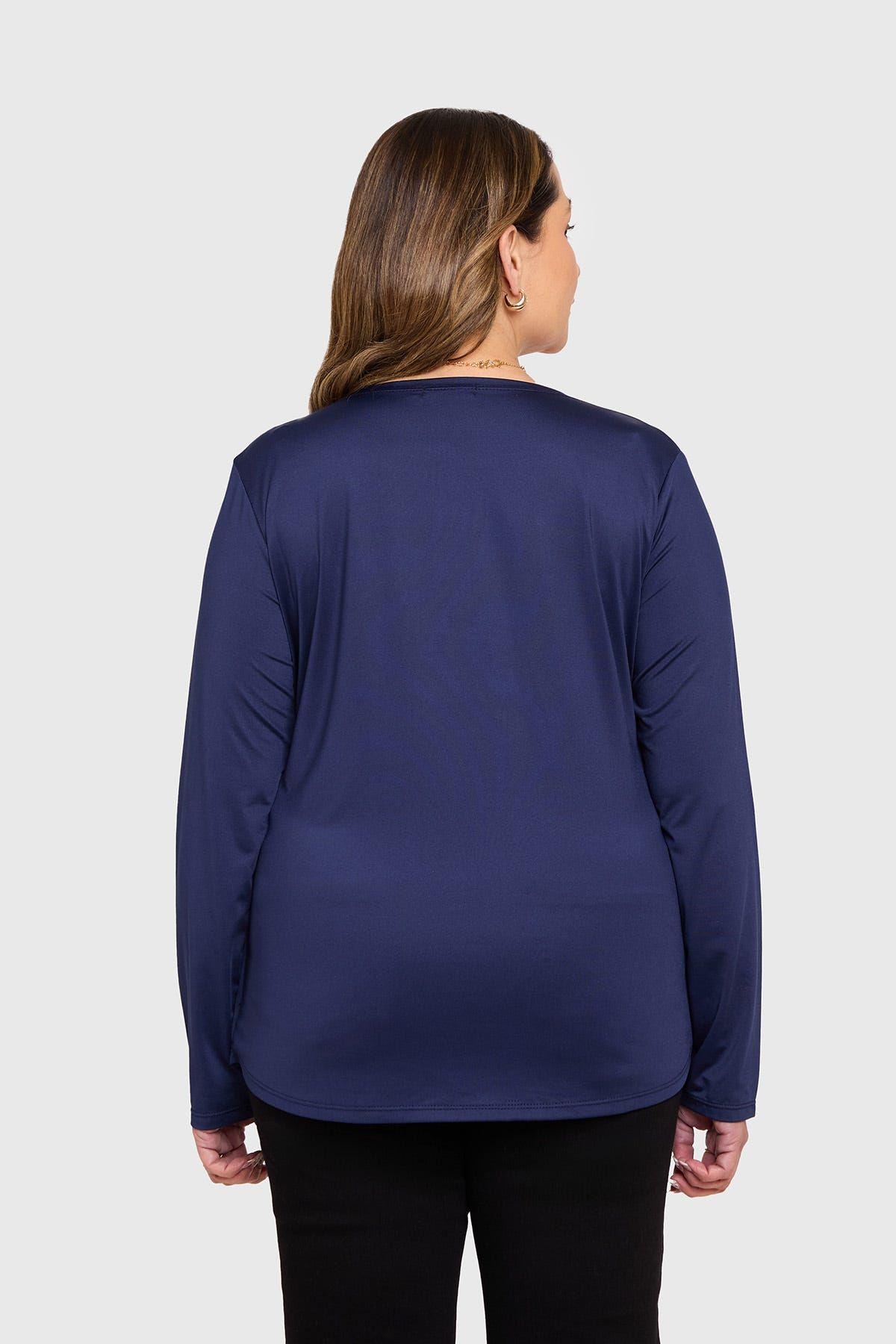 Polera Mujer Tapado Print Azul-2