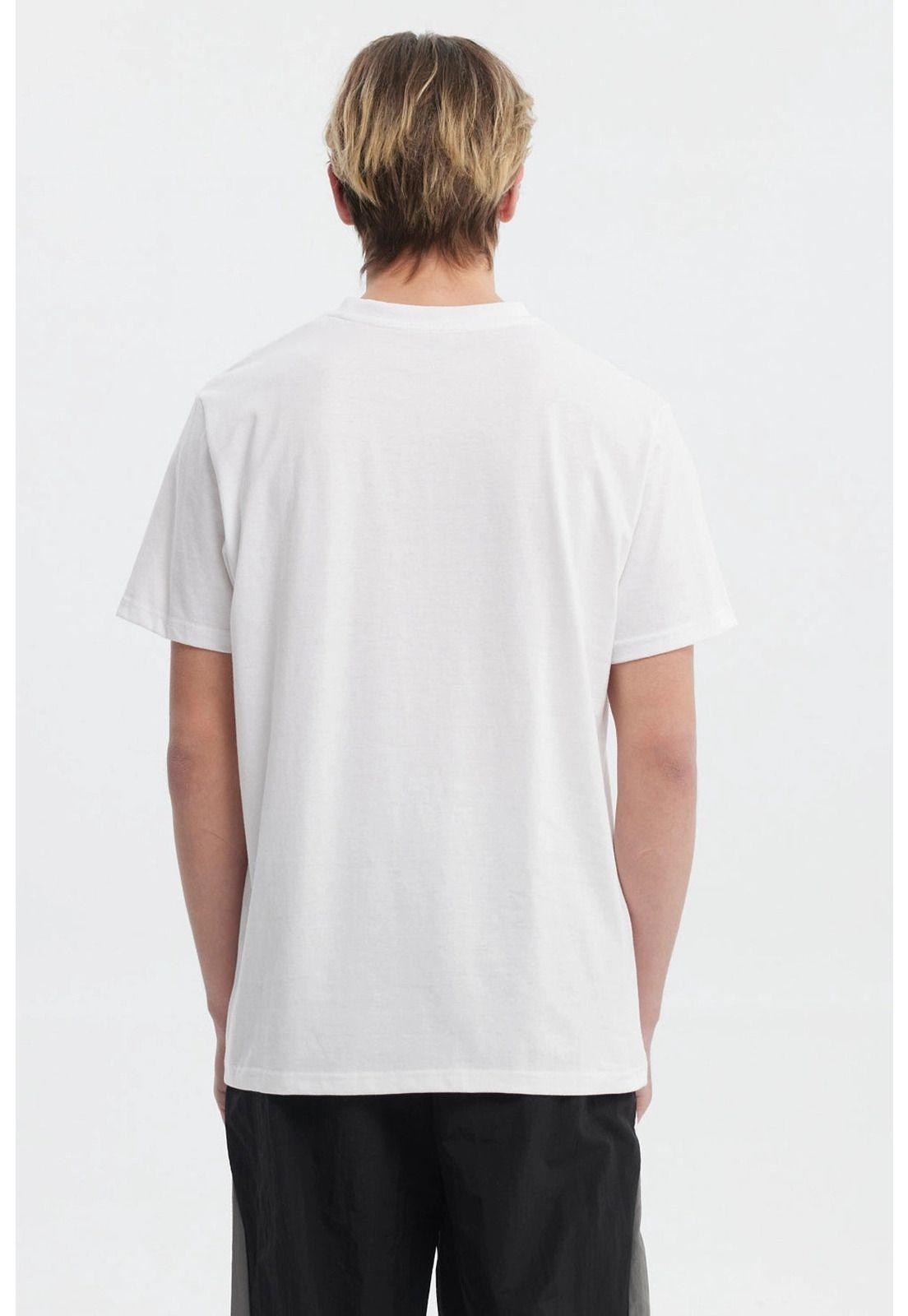 Polera Hombre Regular Fit Print College Blanco-2