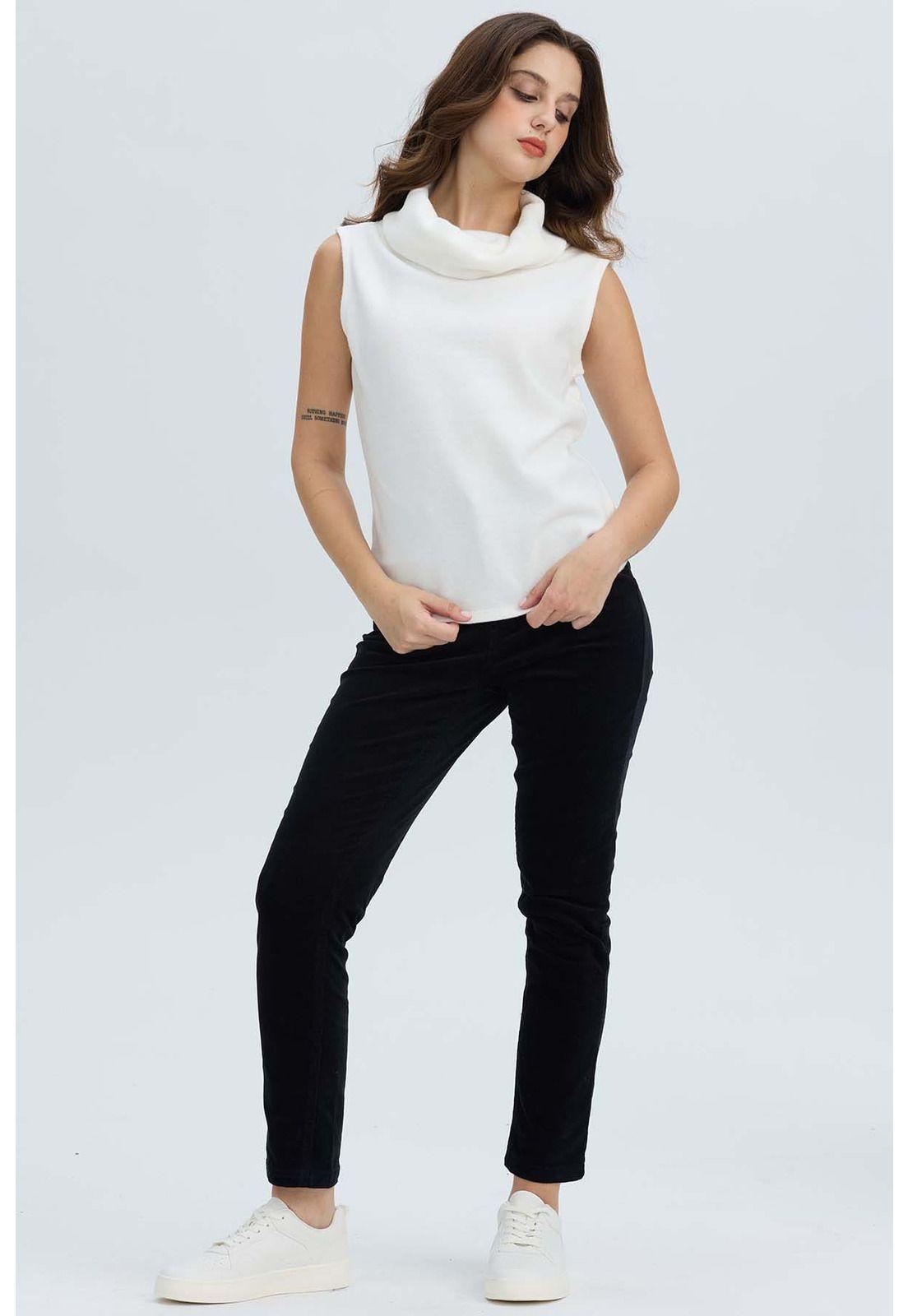 Sweater Mujer Drap Crudo-3