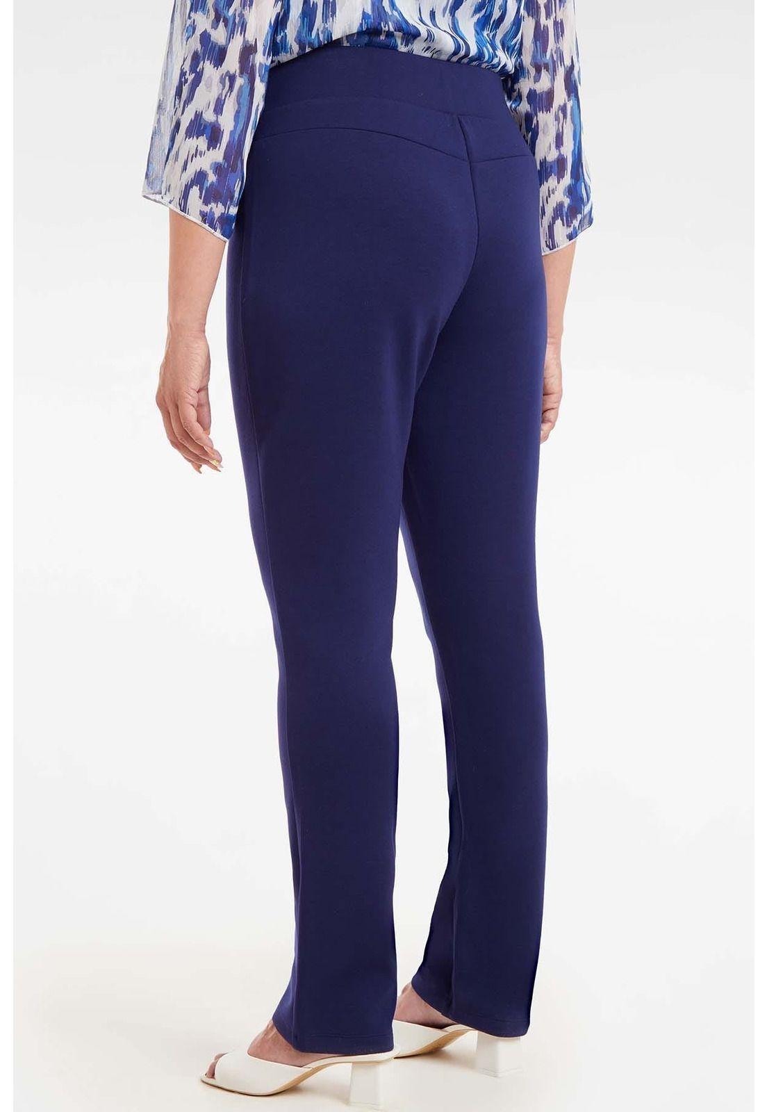 Pantalón Mujer Gabardina Azul-2
