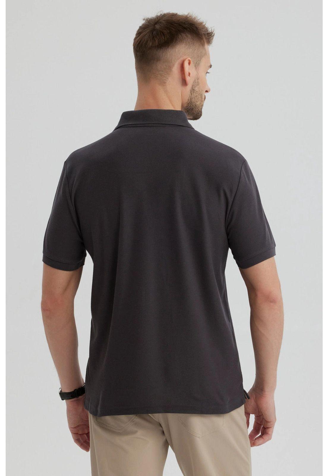 Polera Hombre Piqué Básica Lisa Marengo - lV-2