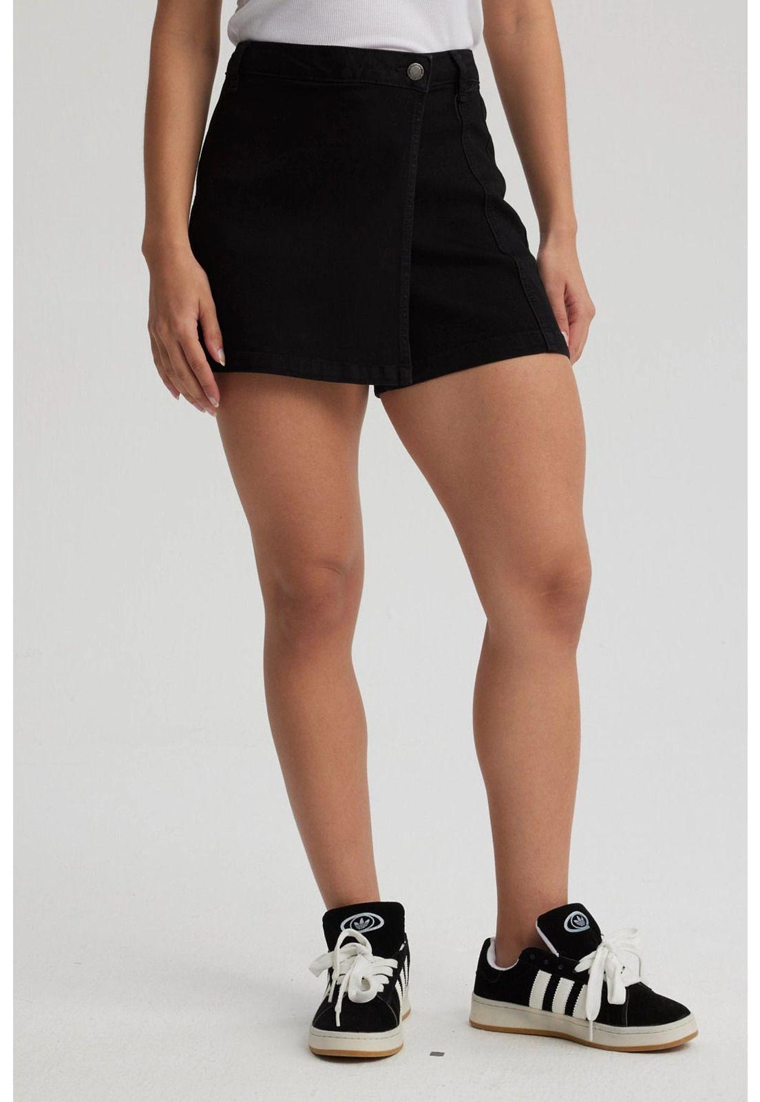 Falda Mujer Short Negro- ll-0