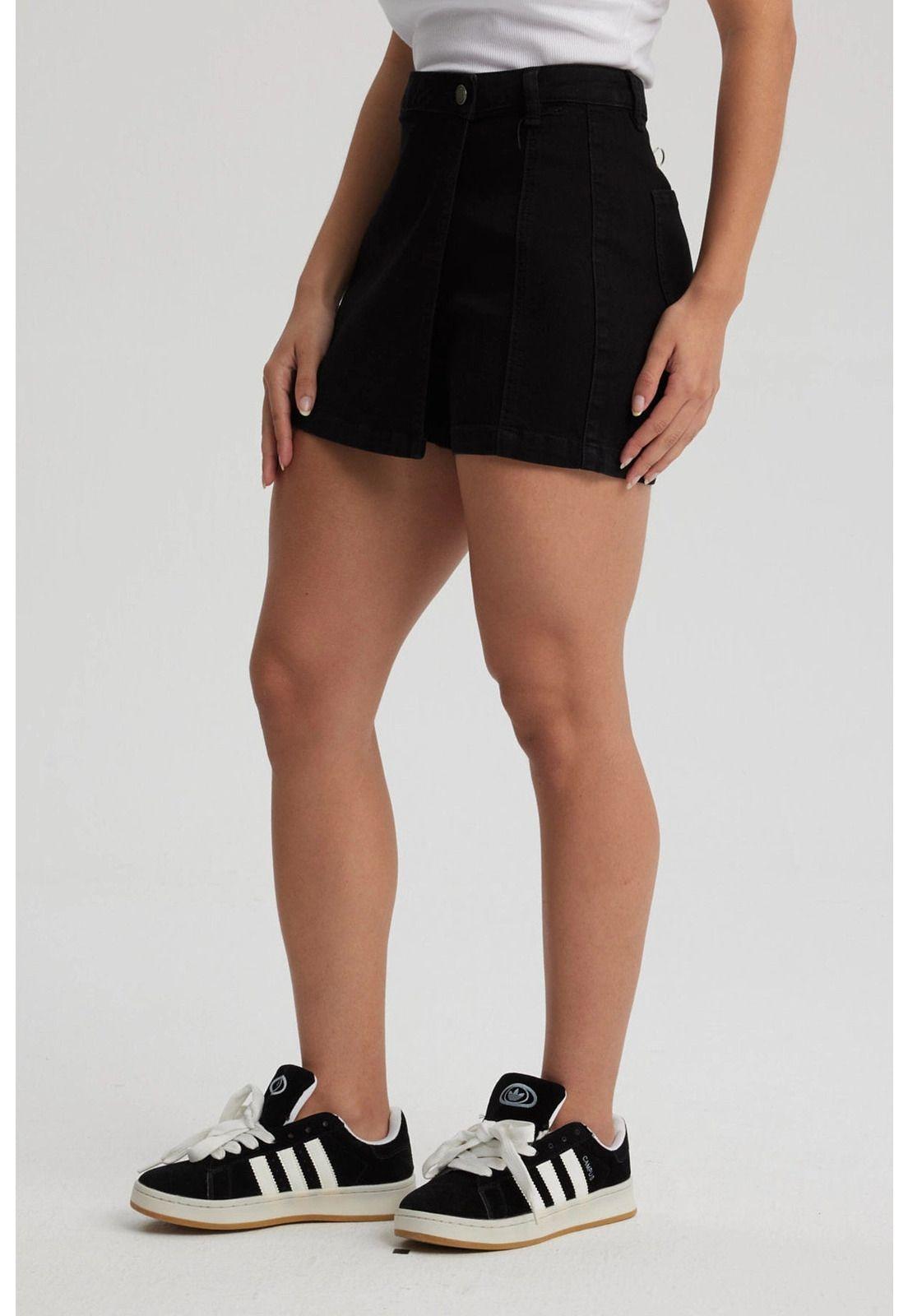 Falda Mujer Short Negro- ll-1