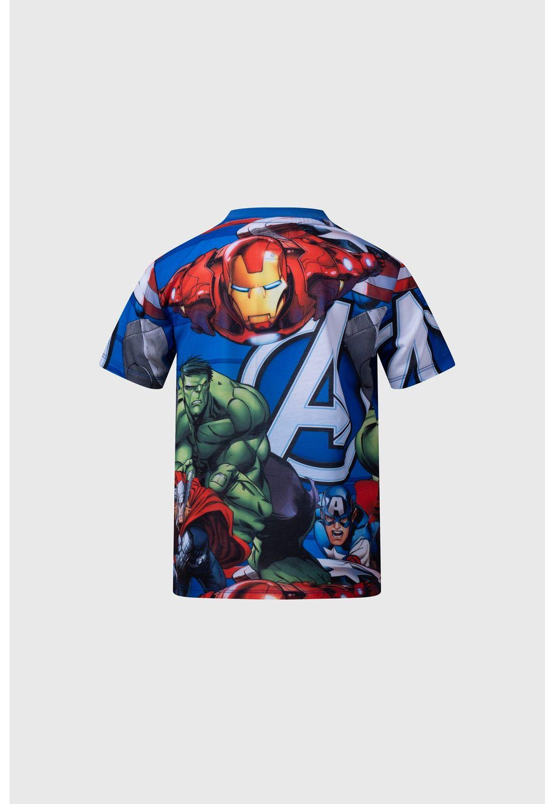 Polera Niño Bipack Avengers Azul-4
