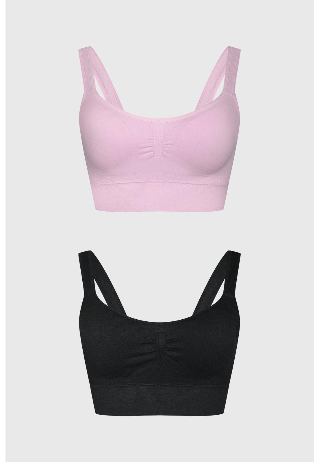 Sostén Mujer Tipo Peto Palo Rosa-0