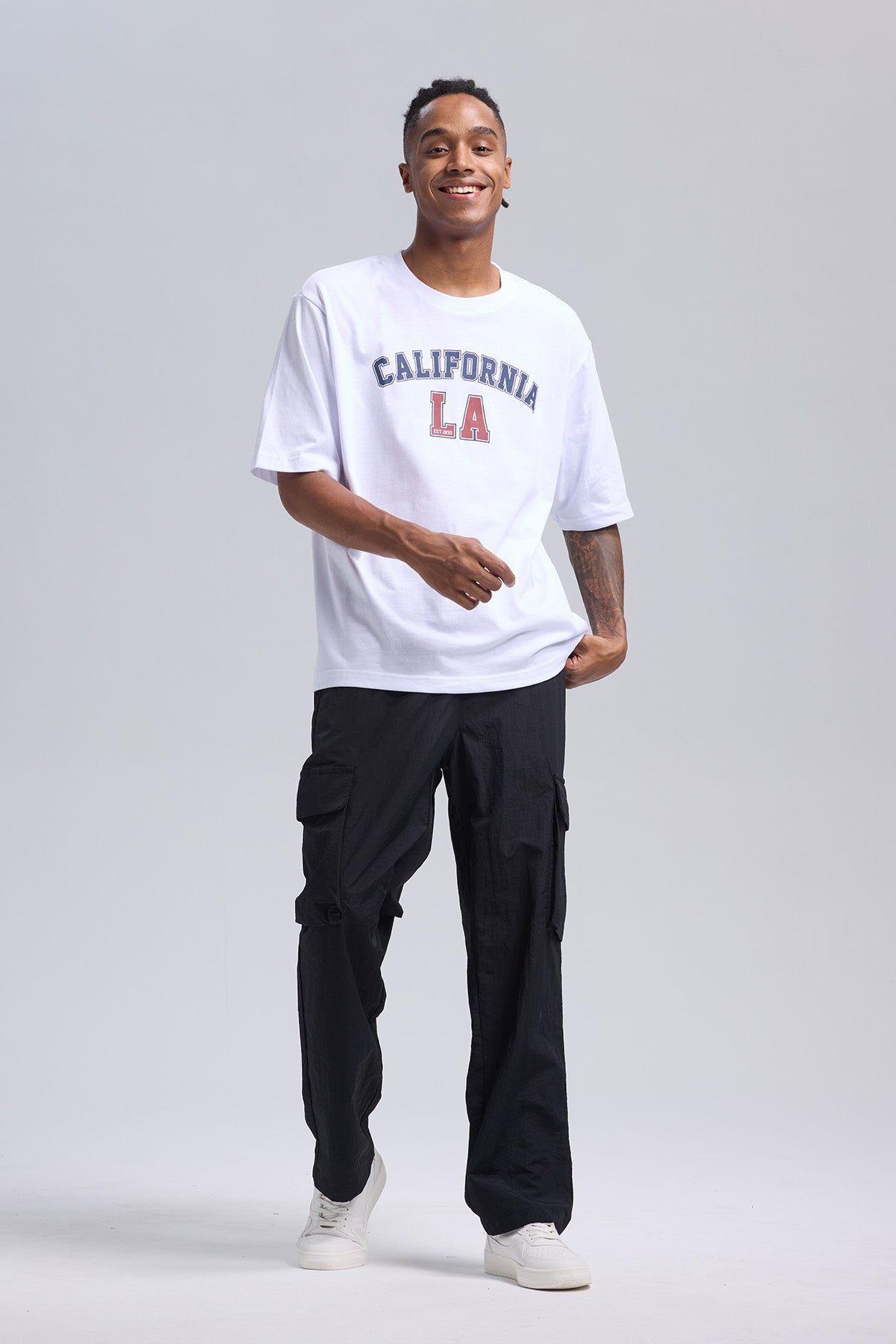 Pantalón Hombre Cargo Taslan Negro-3