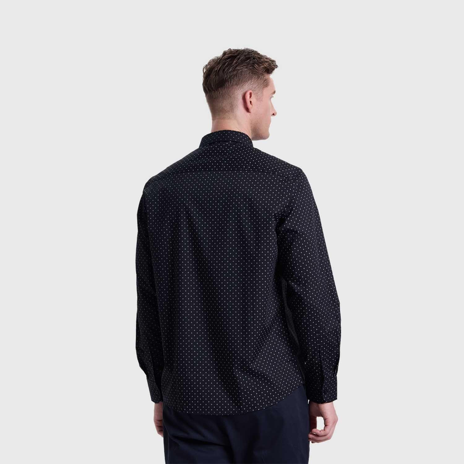 Camisa Hombre Fantasía Negro Fashions Park-2