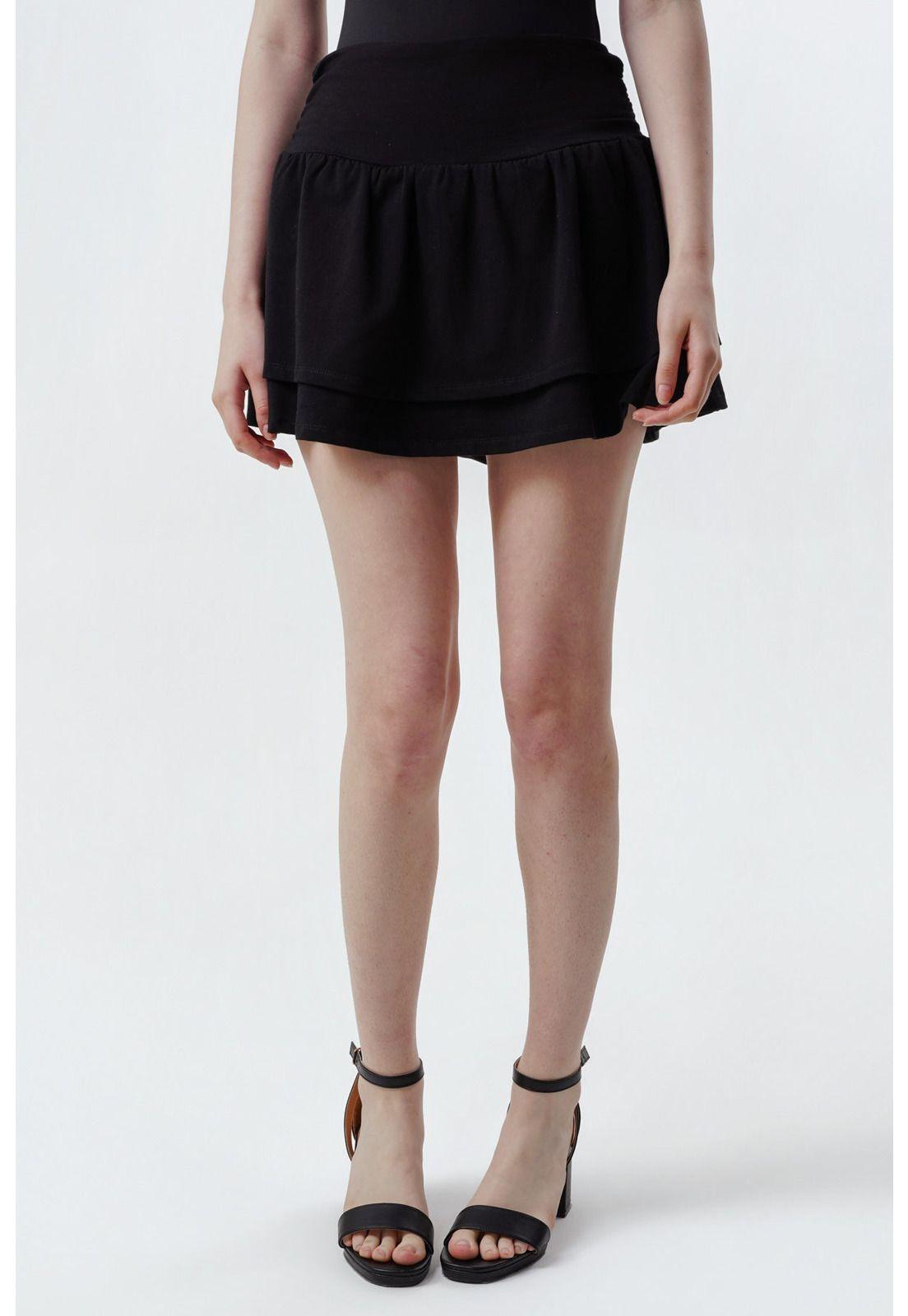 Falda Juvenil Mujer Negro - ll-0