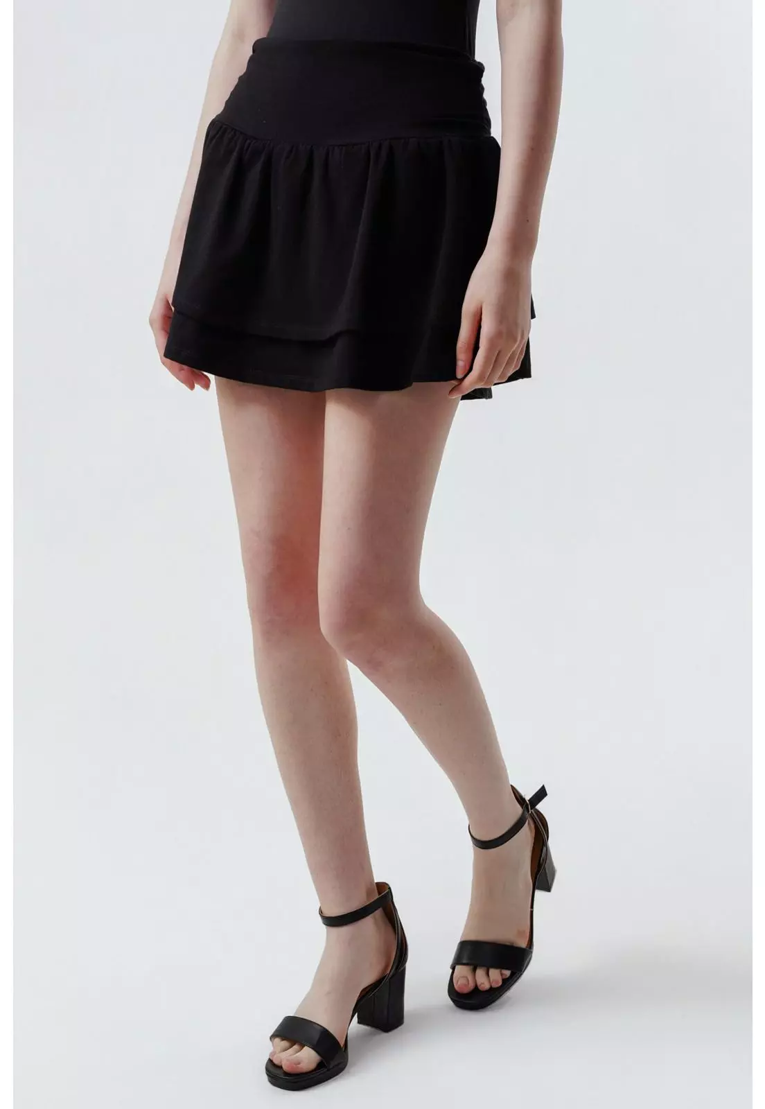 Falda Juvenil Mujer Negro - ll-1