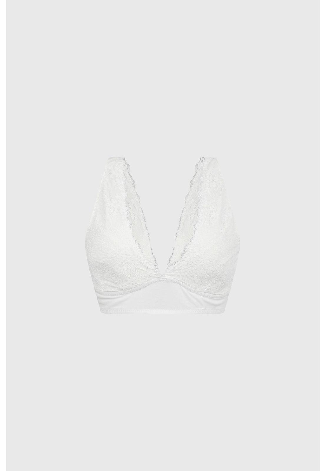 Sostén Mujer Tipo Bralette Blanco-0