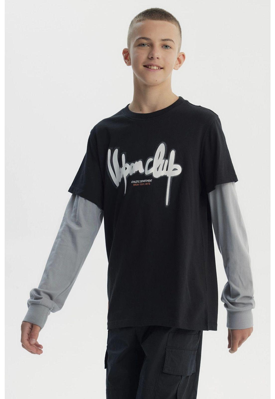 Polera Niño Slim Negro-1