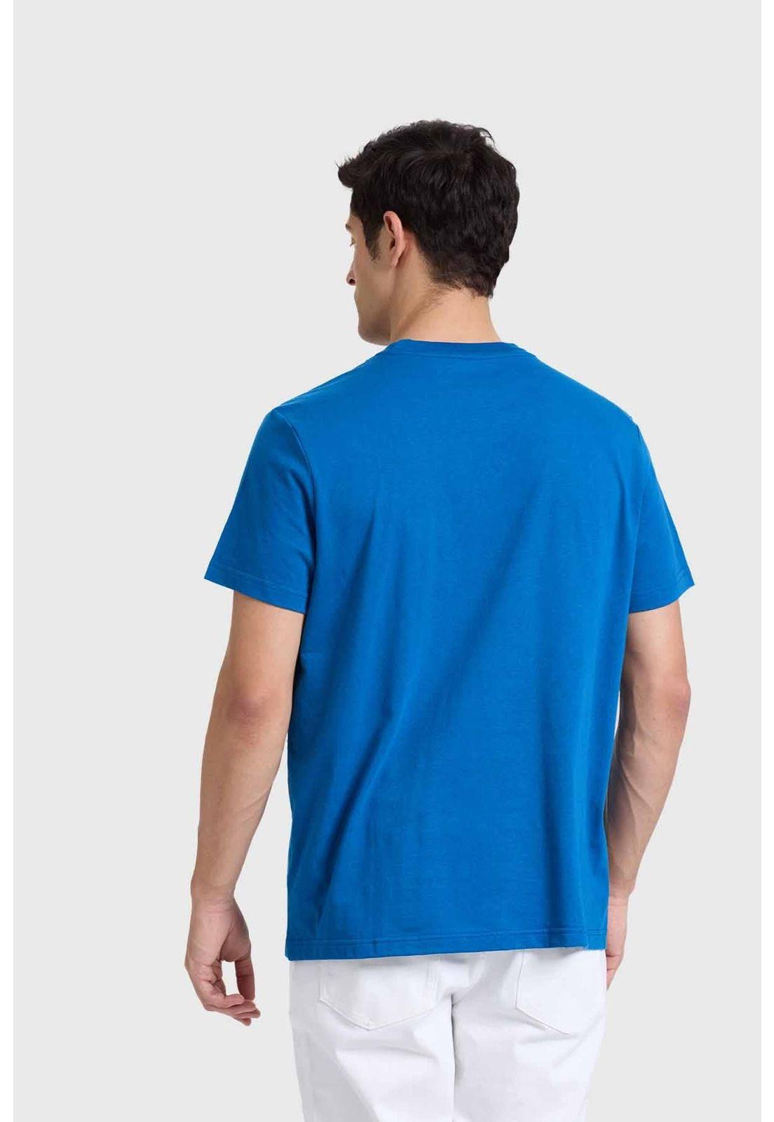Polera Hombre Con Bolsillo Azul - ll-2