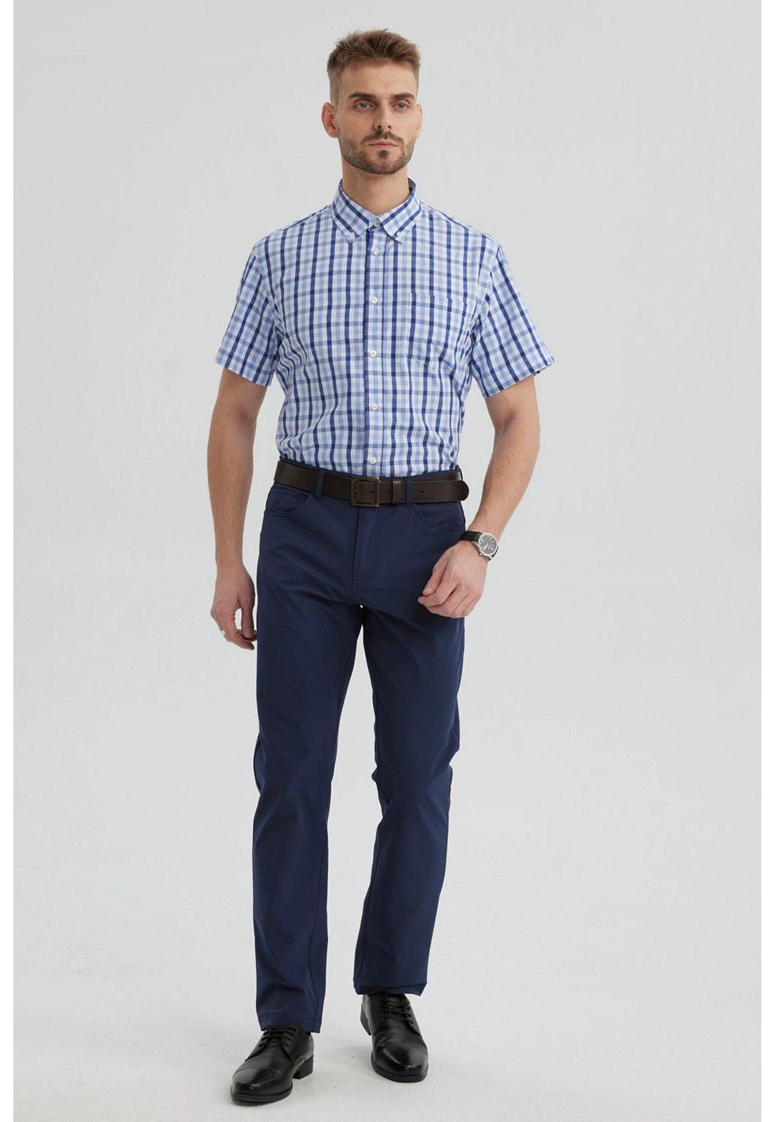 Camisa Hombre Rapport Regalo Azulino-3