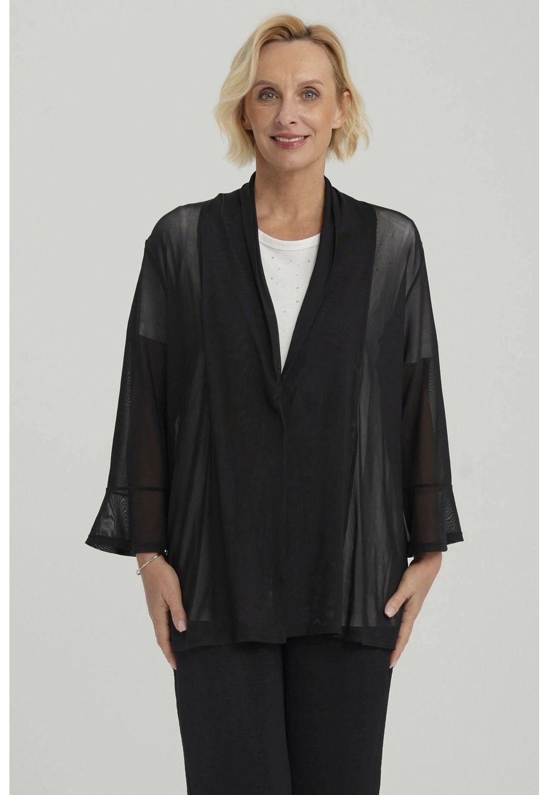 Polera Mujer Con Tapado Negro-4