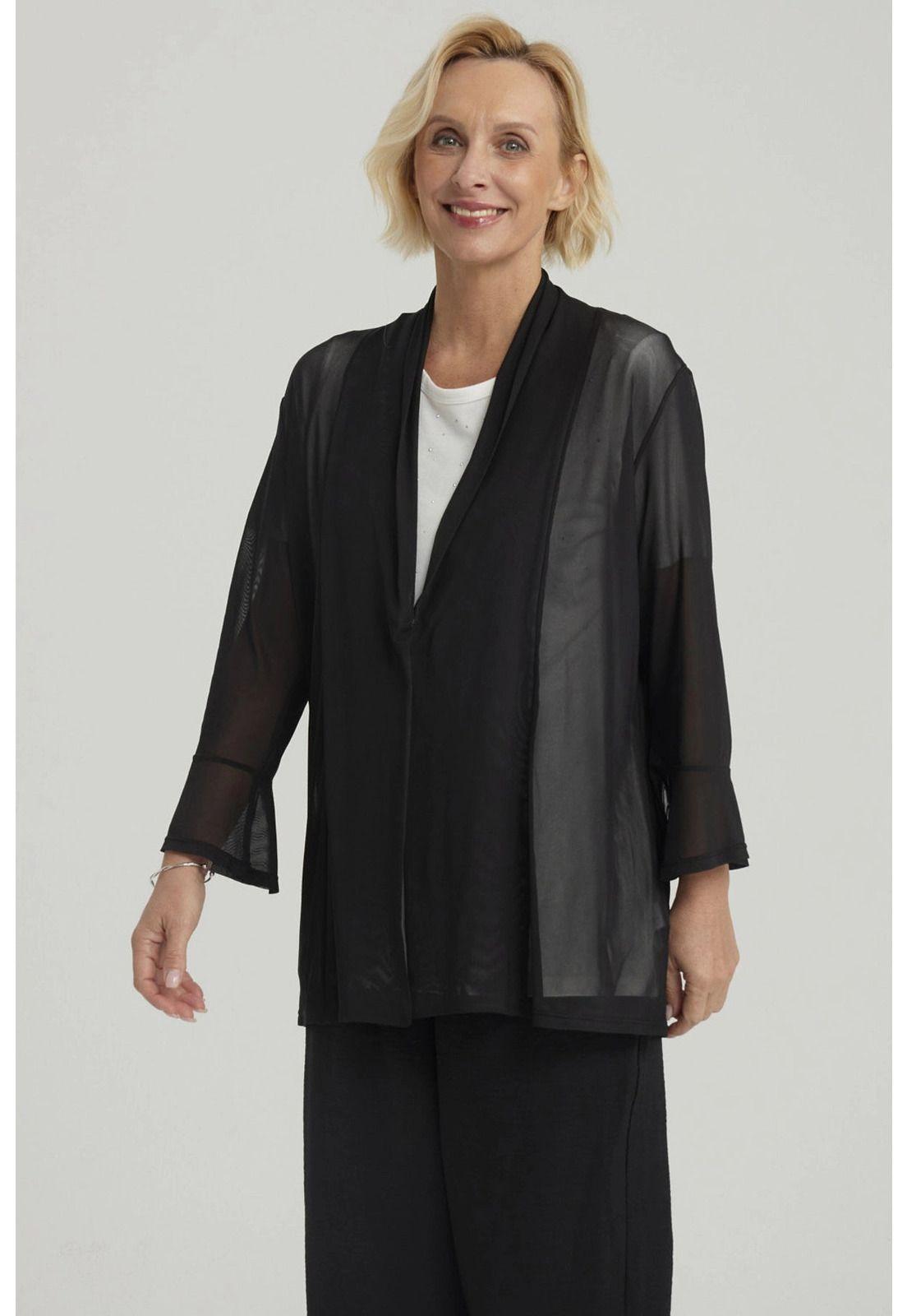 Polera Mujer Con Tapado Negro-5