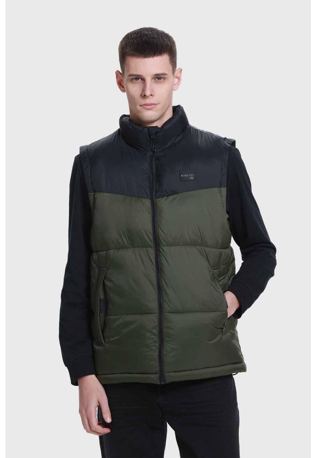 Parka Hombre Bicolor Puffa Verde-0