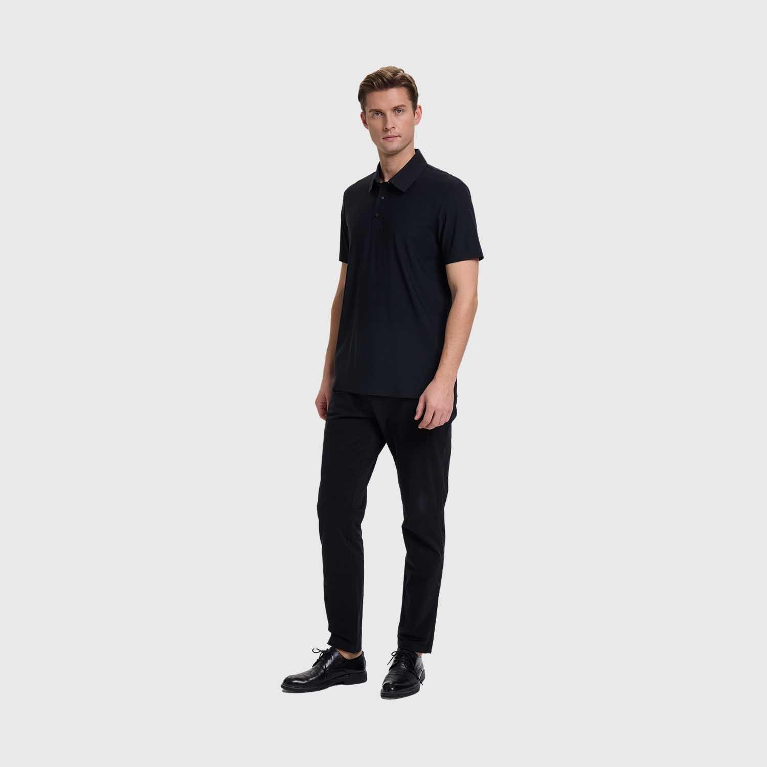 Polera Hombre Deportiva Negro Fashion's Park-3