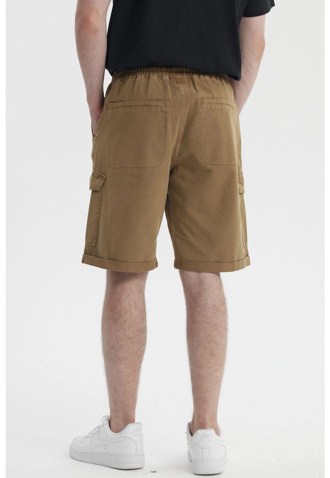 Bermuda Hombre Calce Recto Café- ll-2