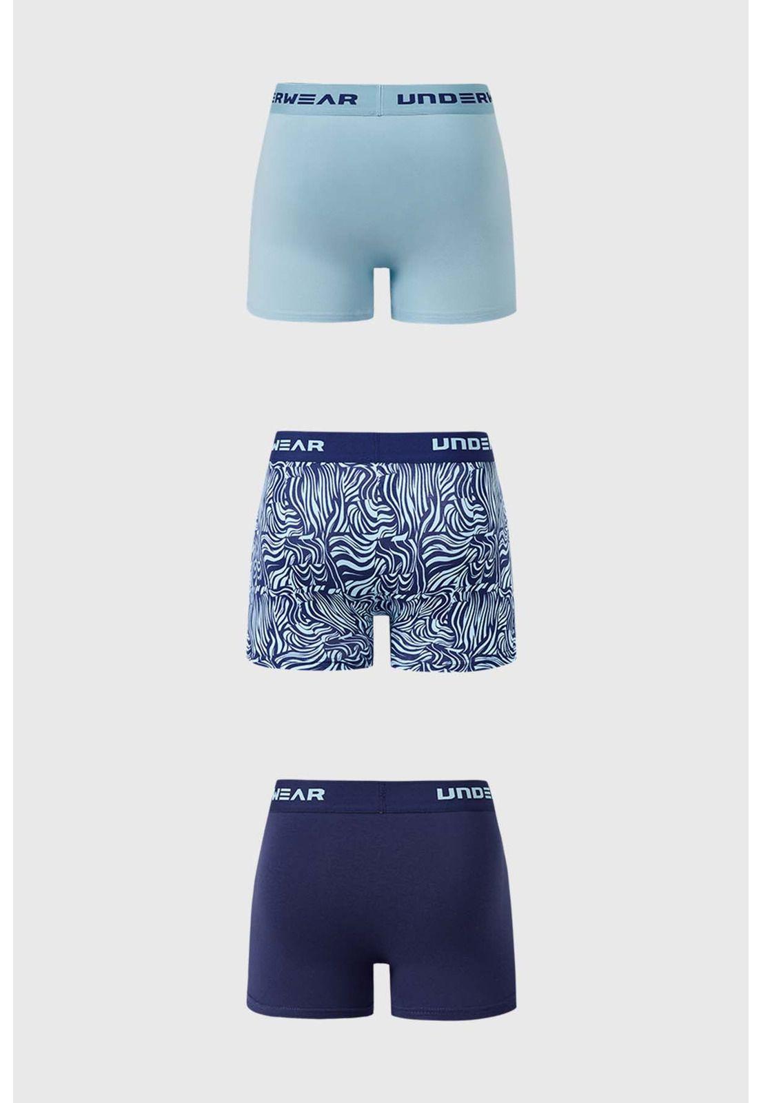 Bóxer Hombre Tripack Liso Calipso-1