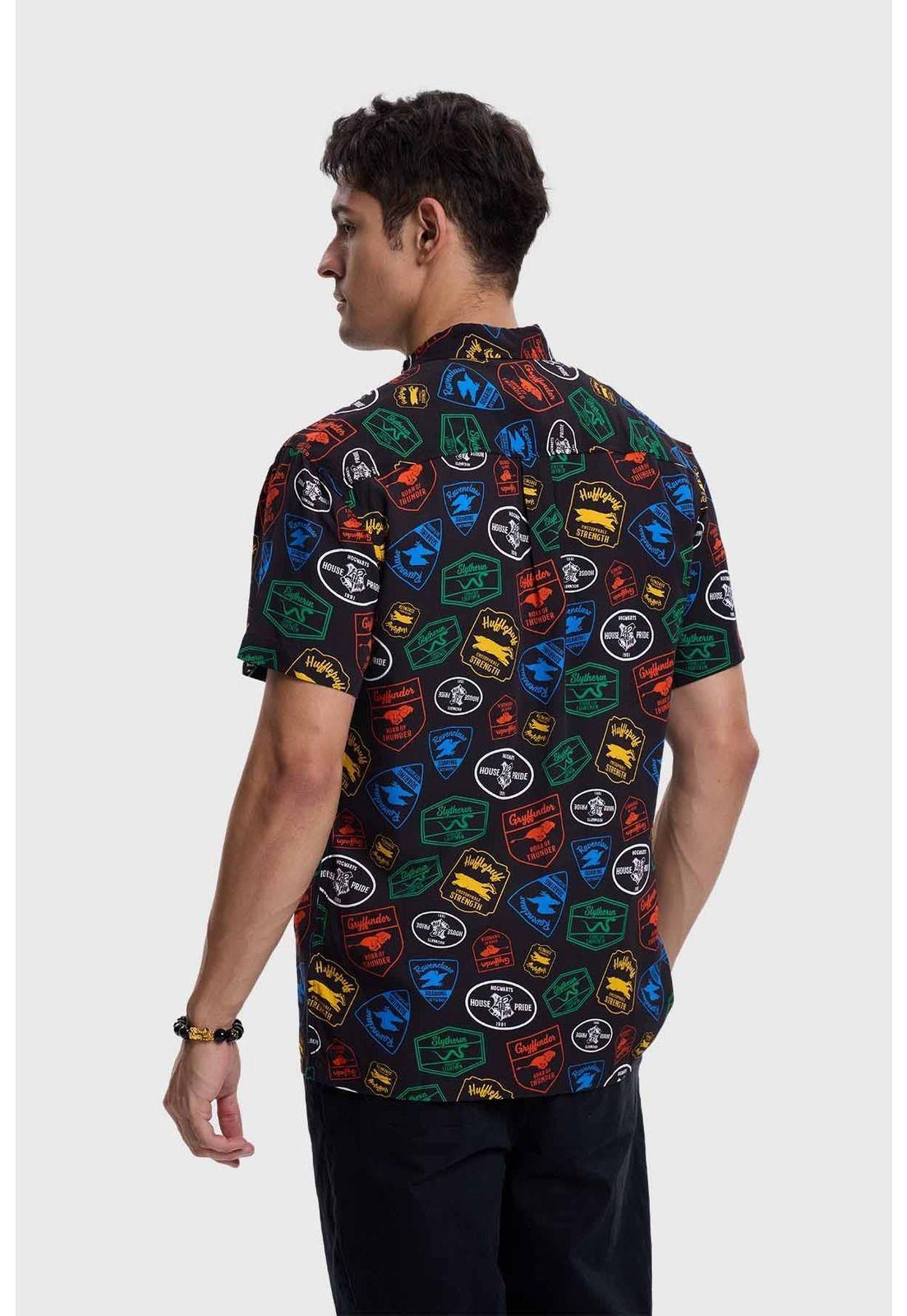 Camisa Hombre Harry Potter Negro-2