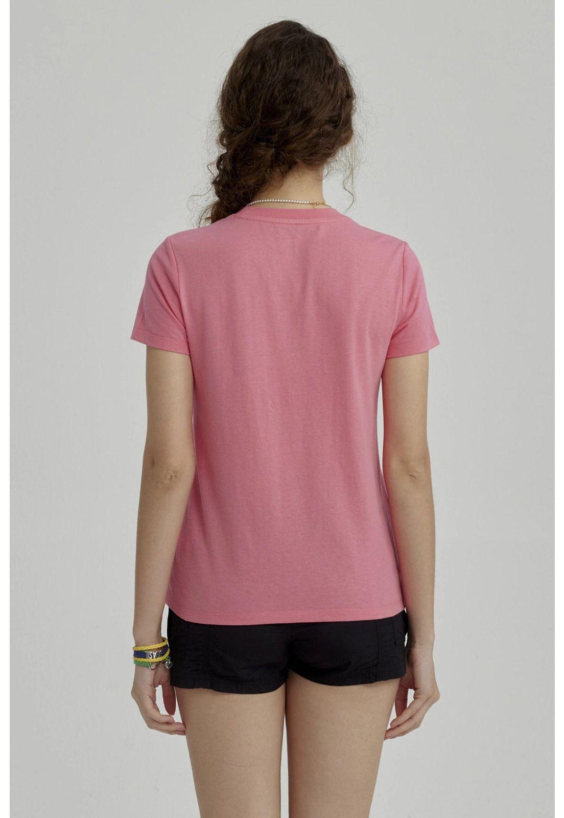 Polera Niña Básica Estampada Fucsia - ll-2