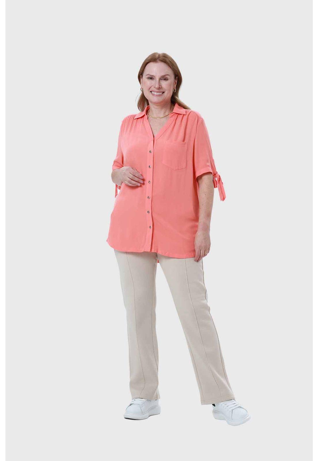 Blusa Mujer Aplicación Amarra Damasco-3