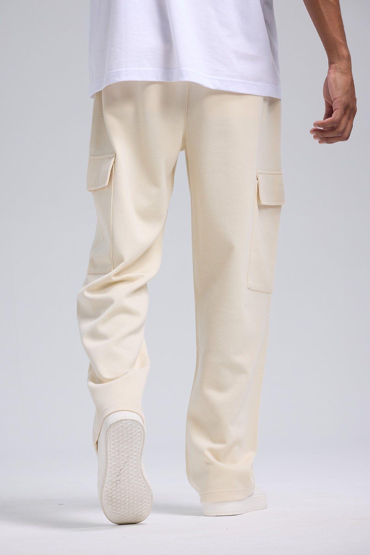Pantalón Hombre Cargo Beige Claro-2