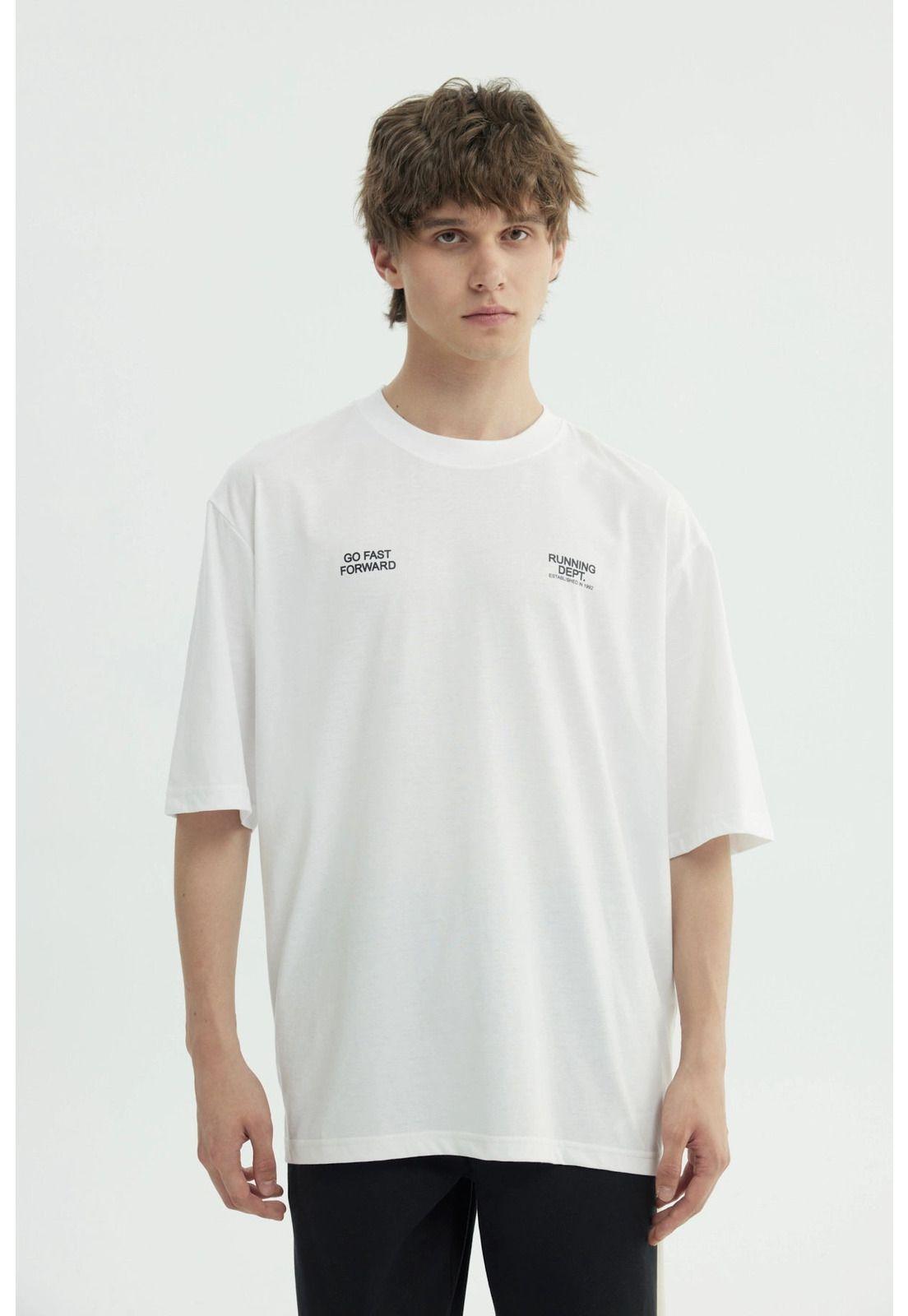 Polera Hombre Oversize Blanco - Xl-0