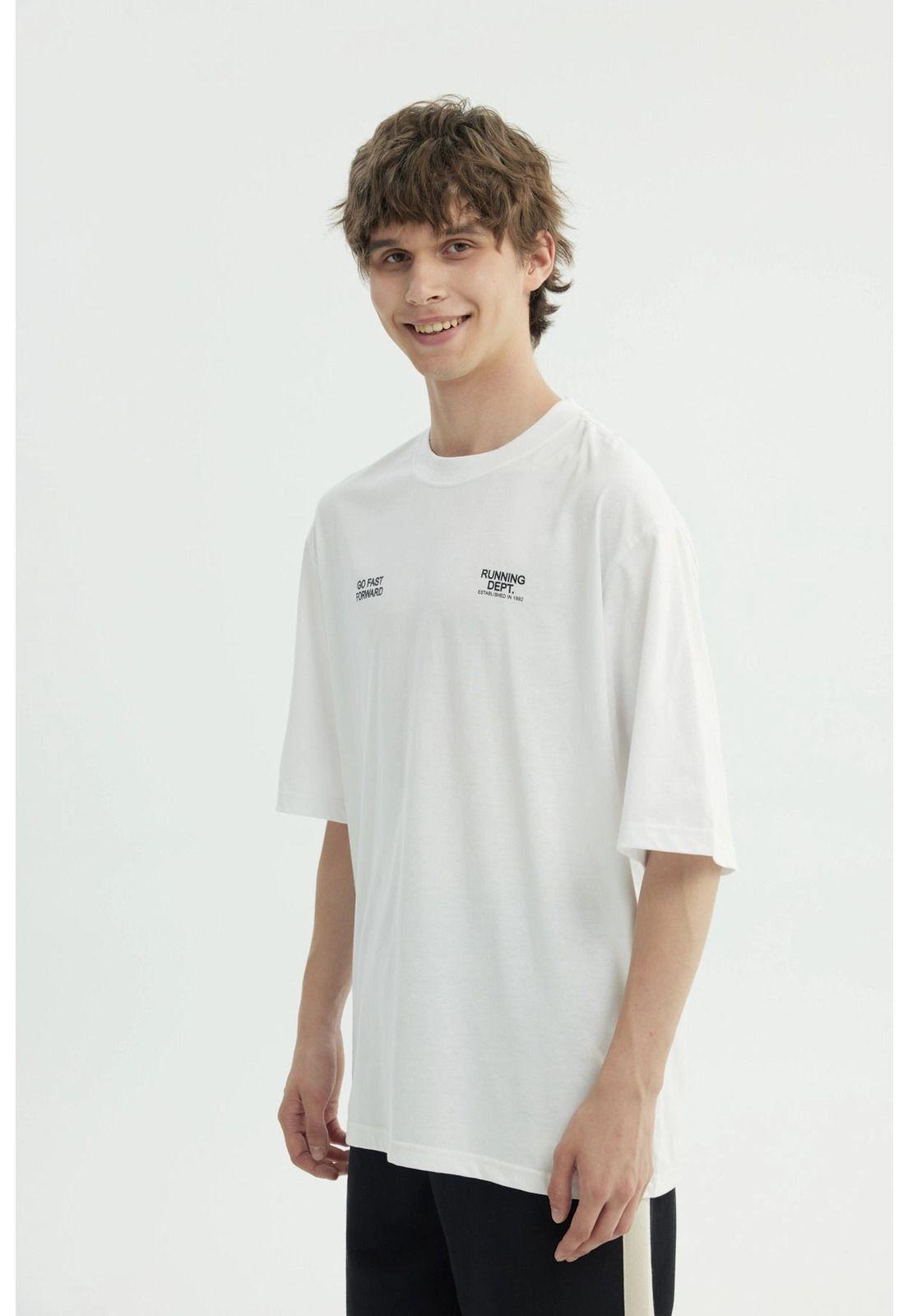 Polera Hombre Oversize Blanco - Xl-1
