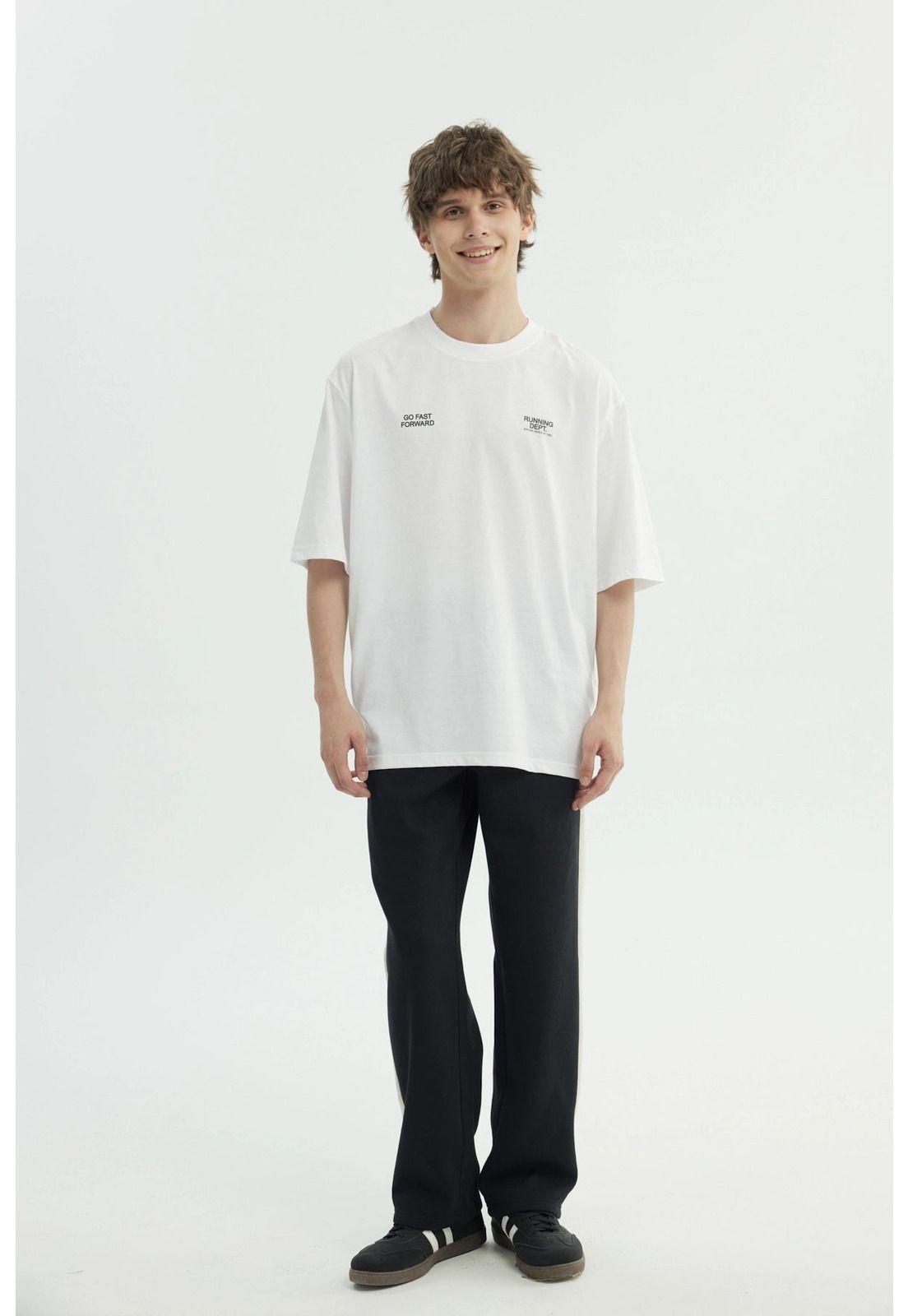 Polera Hombre Oversize Blanco - Xl-3