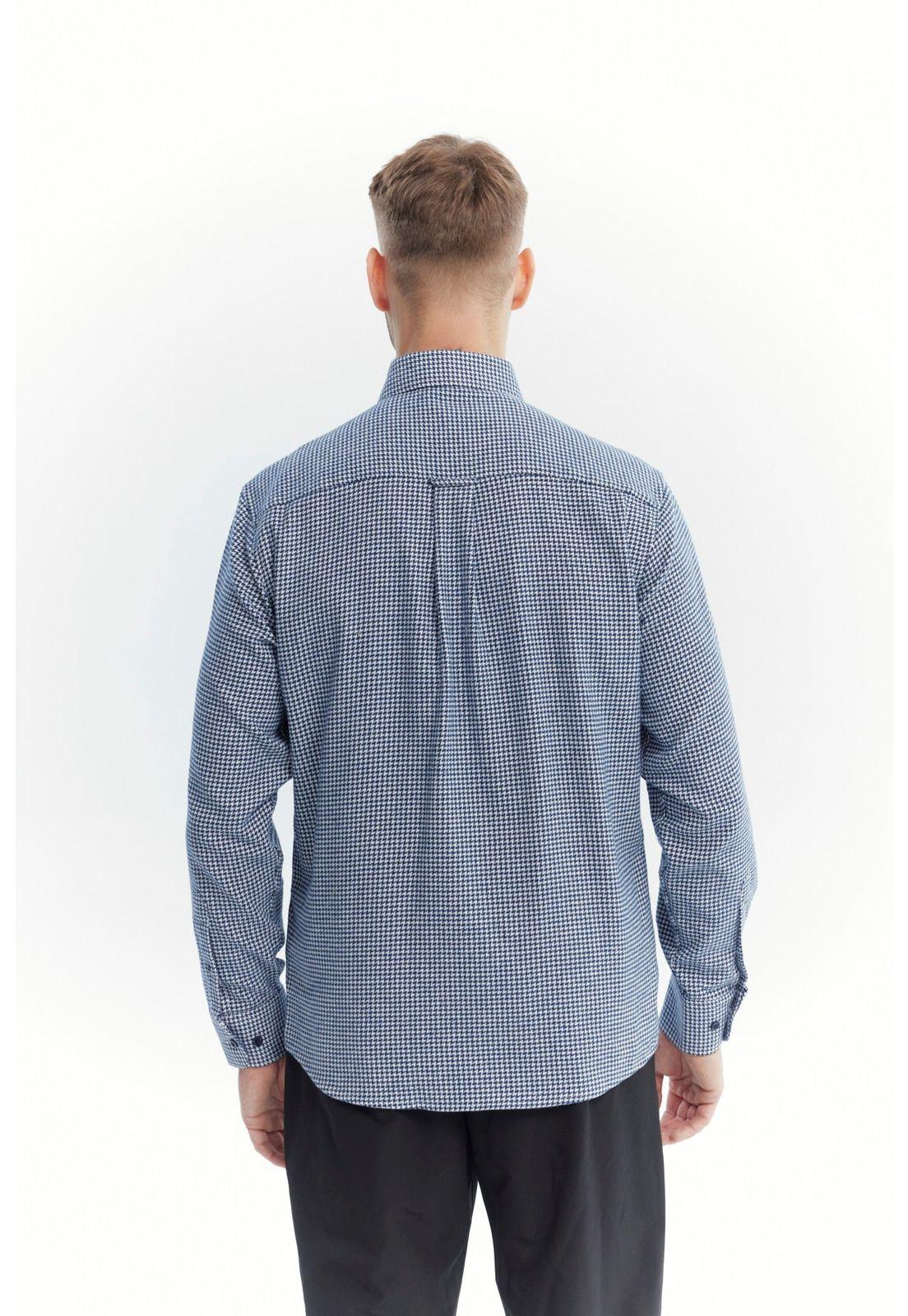 Camisa Hombre Slim Azul Marino - ll-2