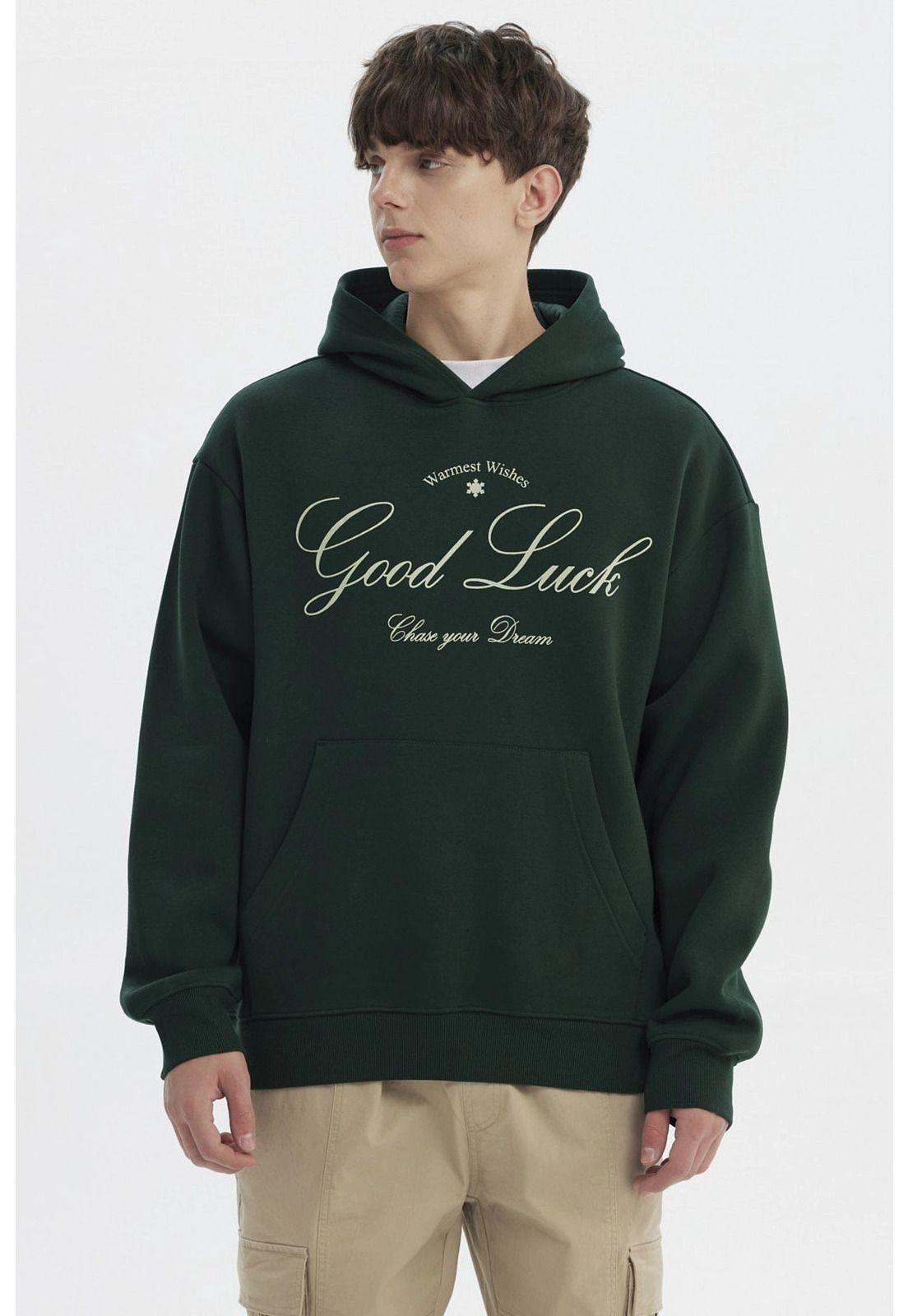 Polerón Hombre Slim Verde - lV-0