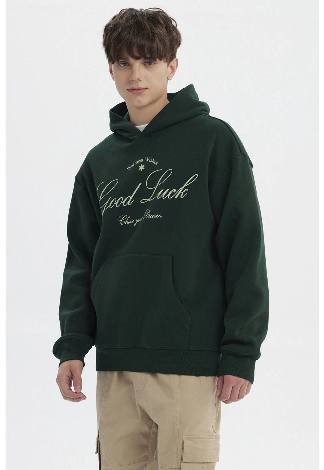 Polerón Hombre Slim Verde - lV-1