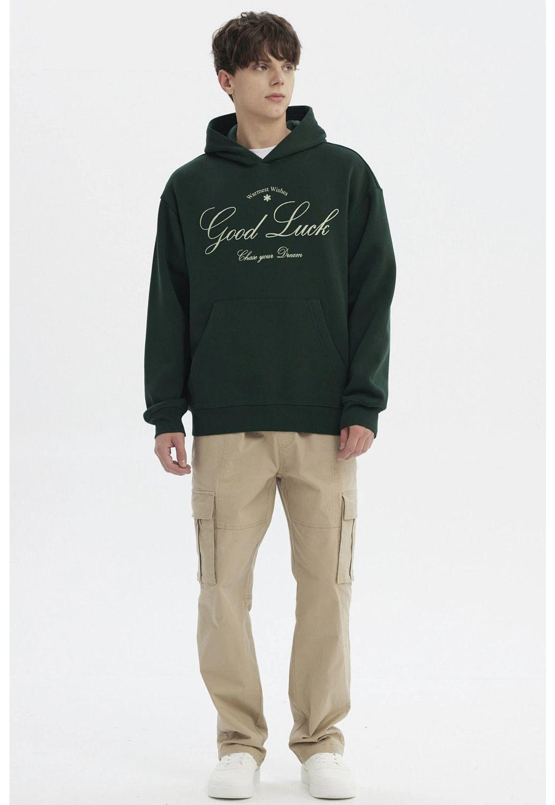 Polerón Hombre Slim Verde - lV-3