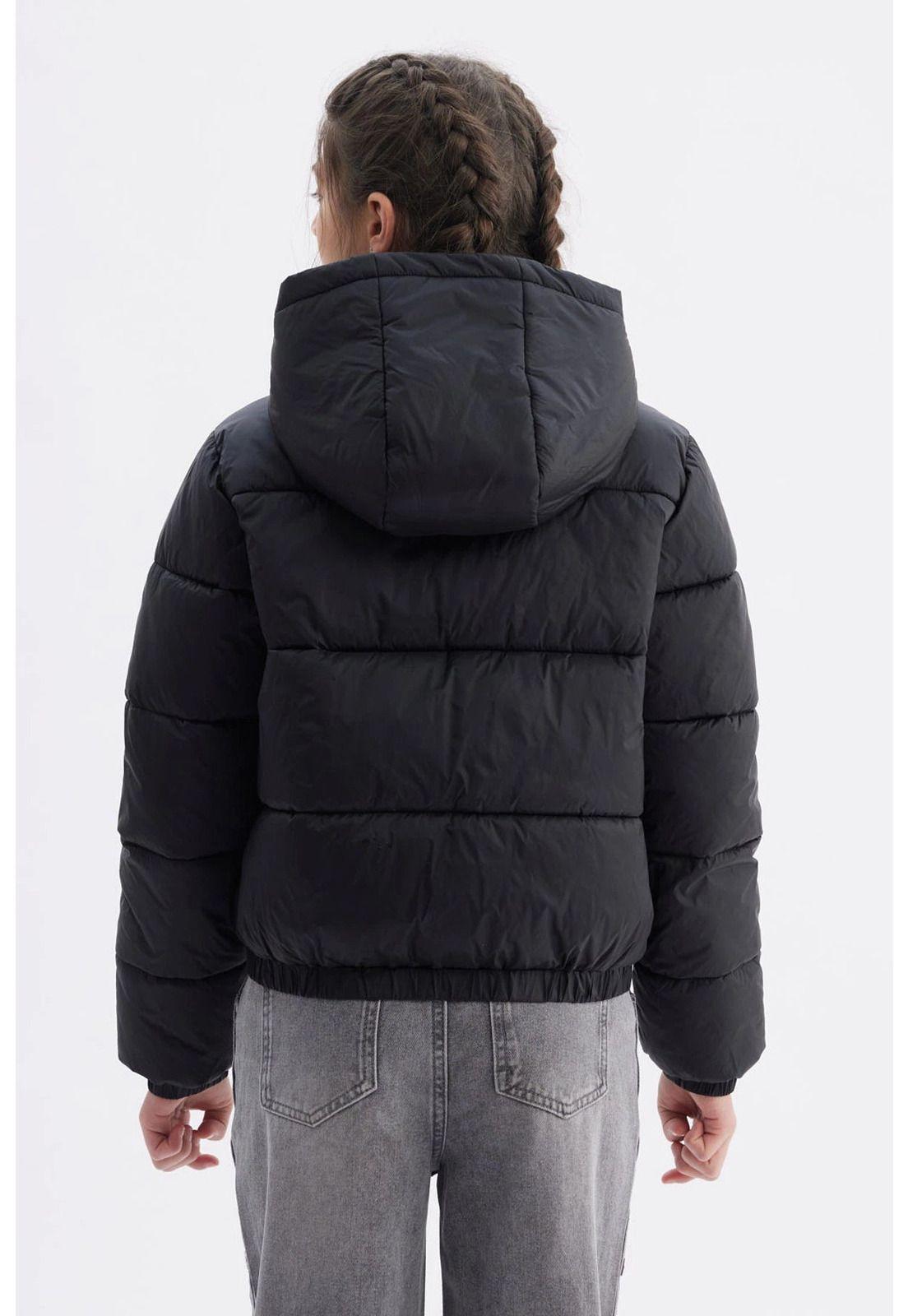 Parka Niña Básica Teen Negro-2