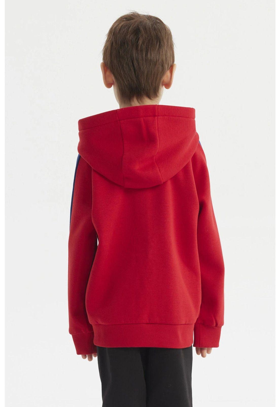 Polerón Niño Slim Rojo-2