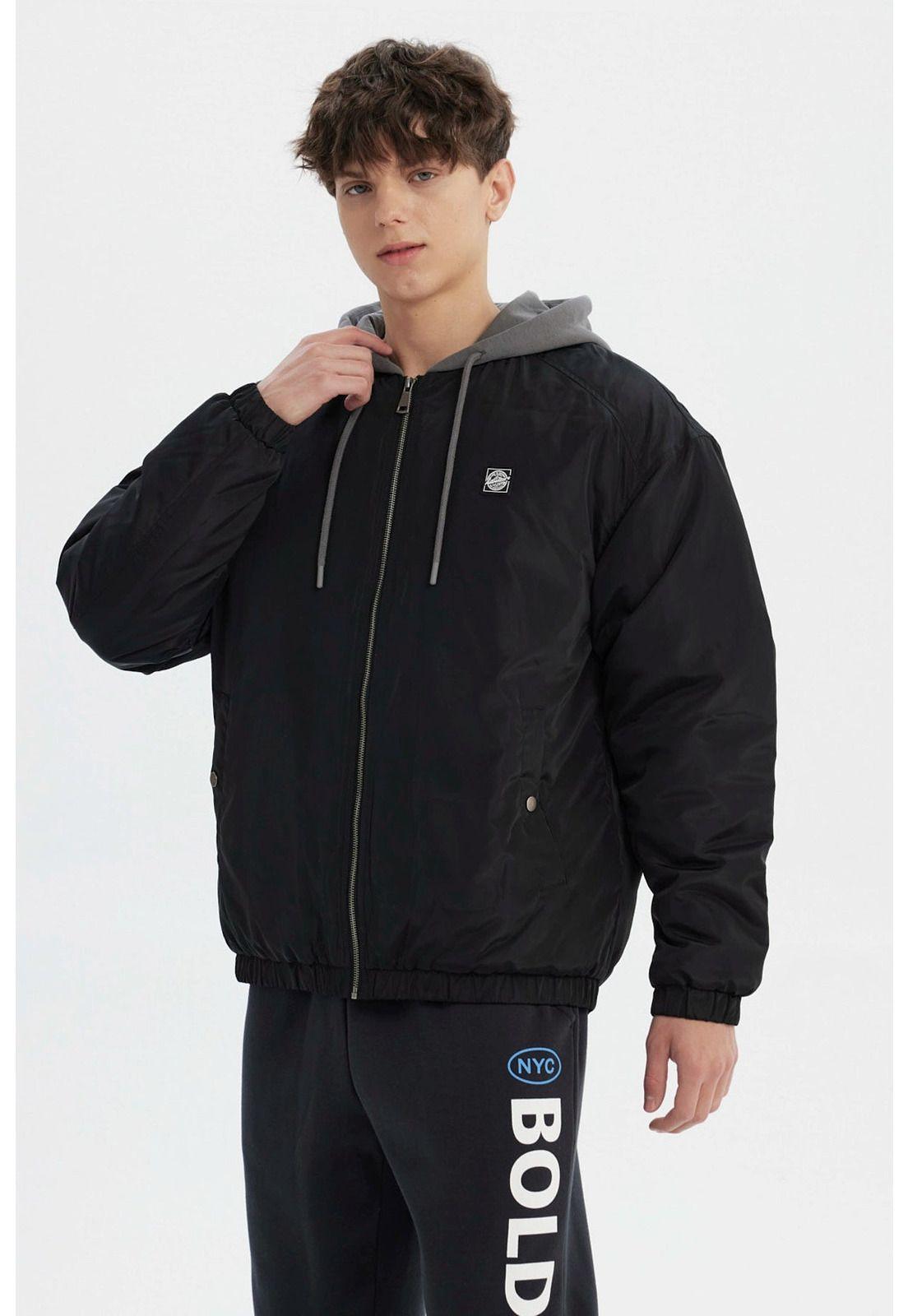 Chaqueta Hombre Slim Juvenil Negro - Vl-1