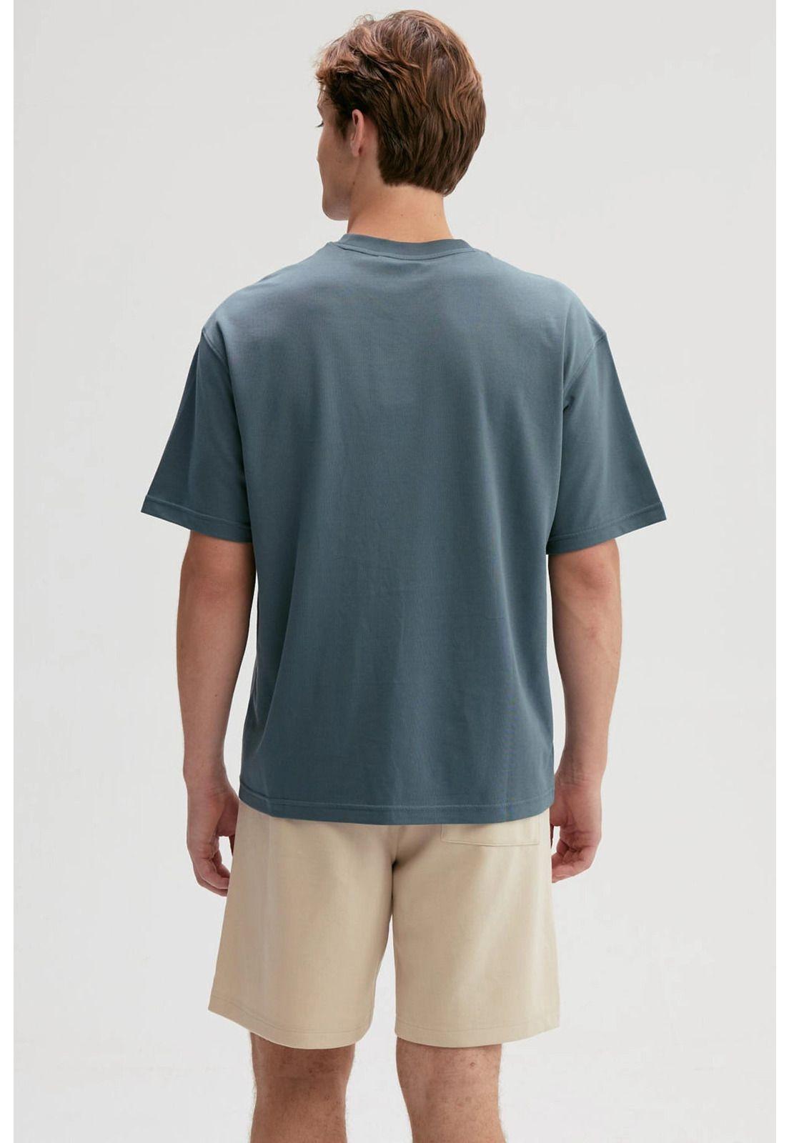 Polera Hombre Loose Fit Verde Olivo-2