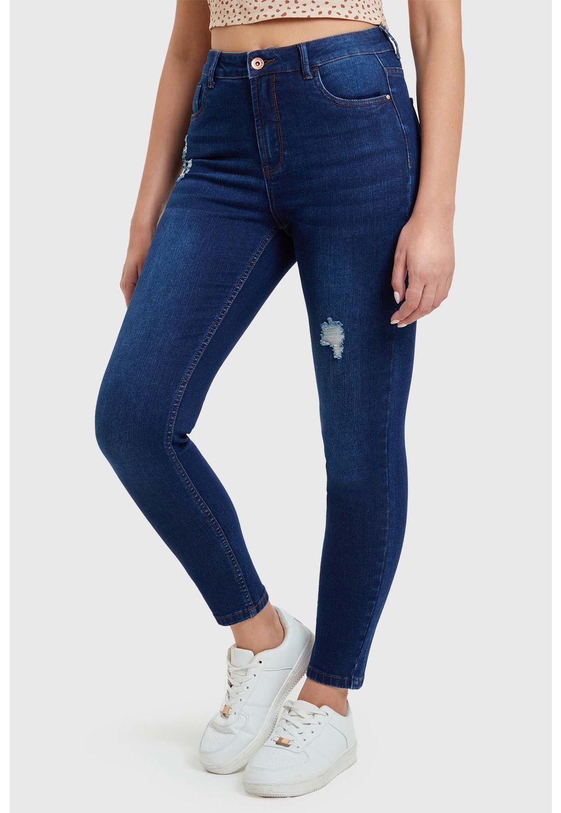 Jeans Skinny Mujer Lia Azul-1